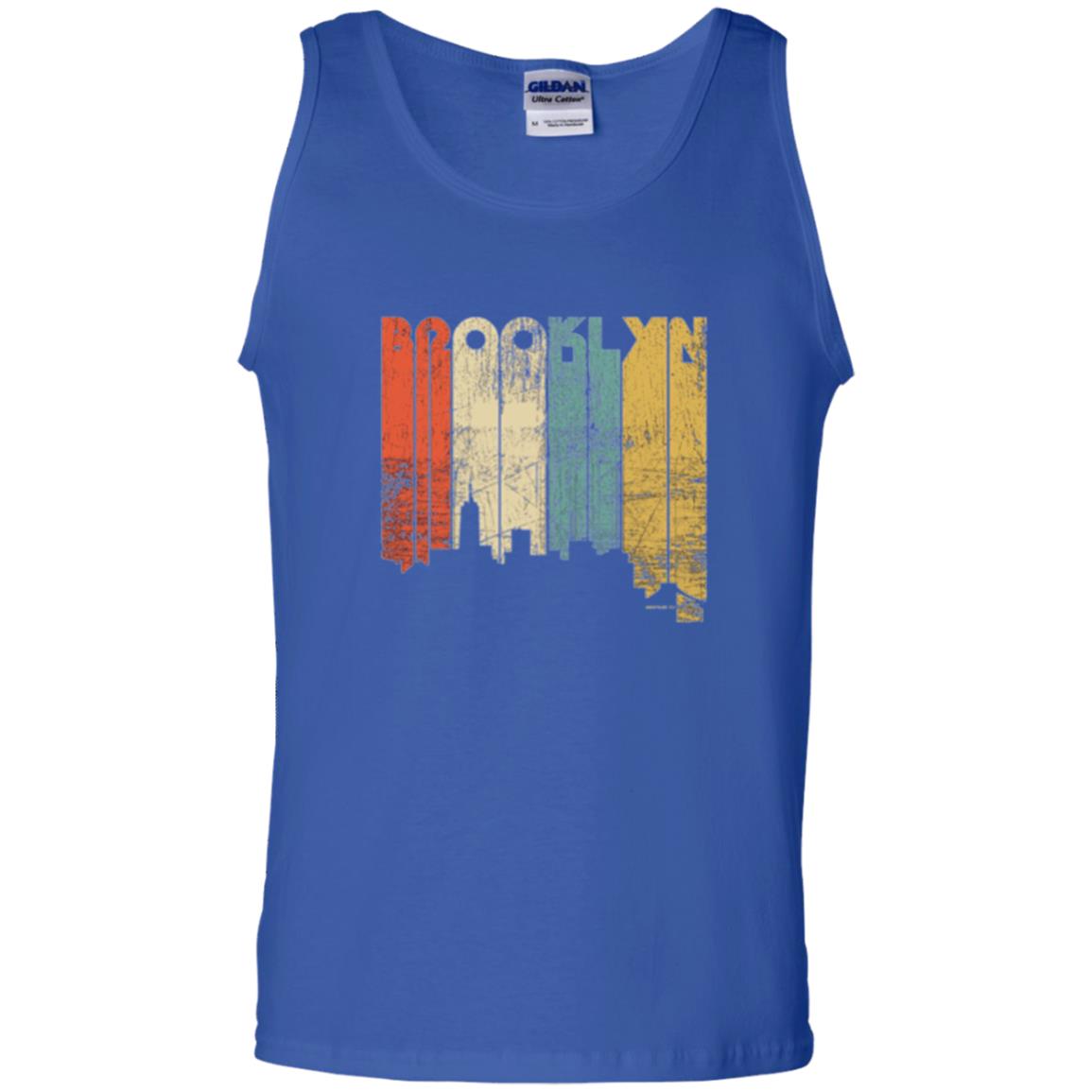 Brooklyn City New York State Vintage T-shirt Royal