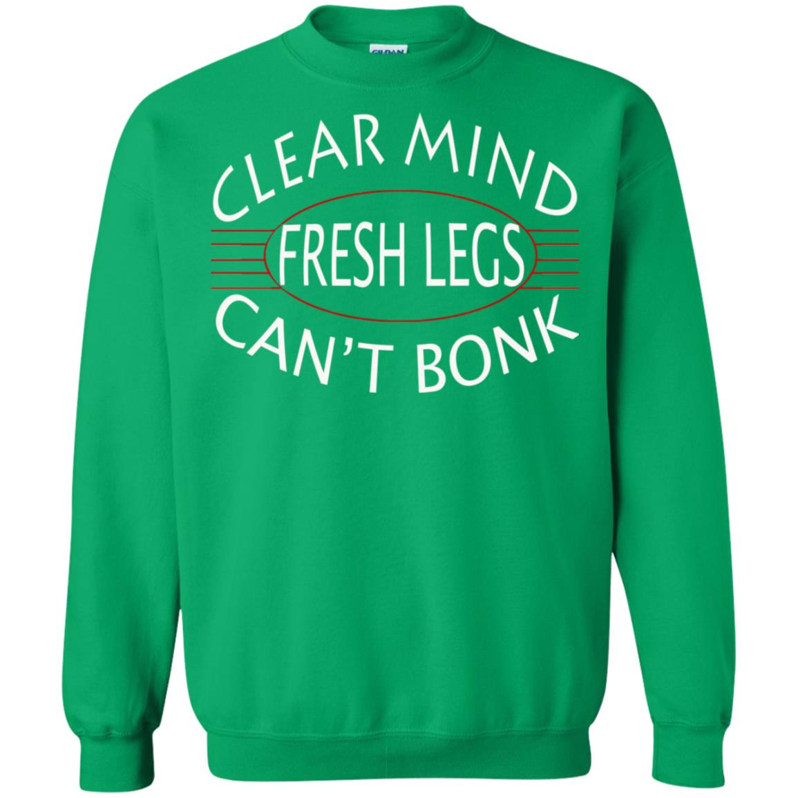 Clear Mind Fresh Legs Can't Bonk Marathon Running Shirt Irish Green