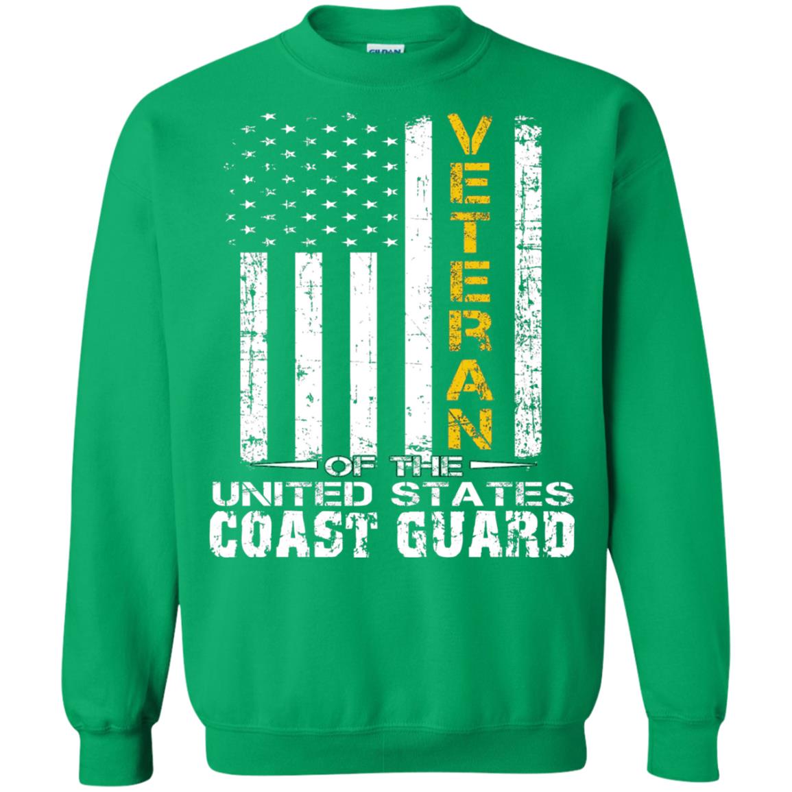 Veteran Of The United States Us Coast Guard Shirt Irish Green