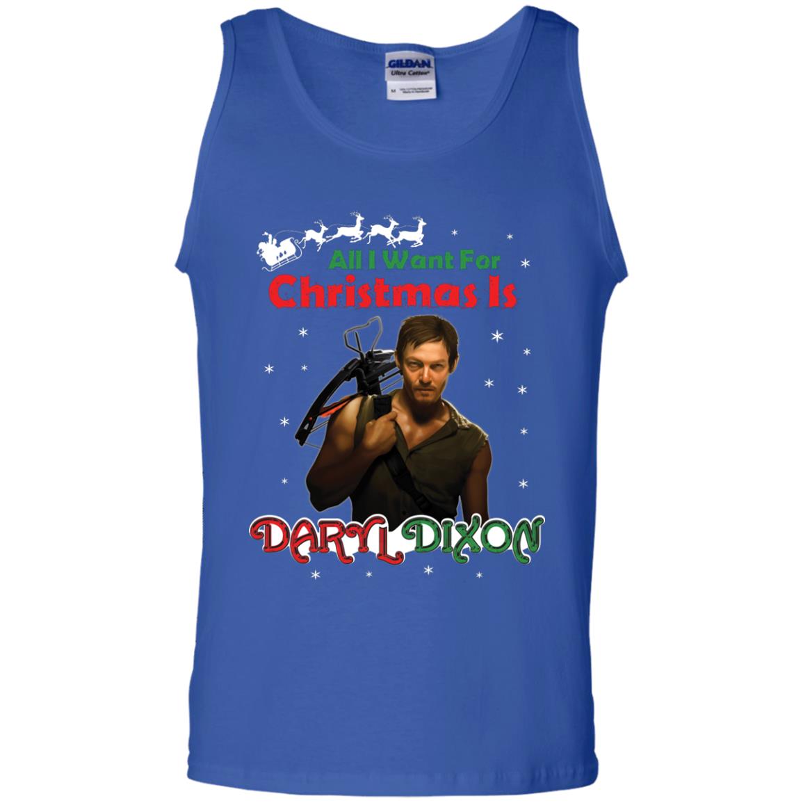 All I Want For Christmas Is Daryl Dixon Shirt Royal