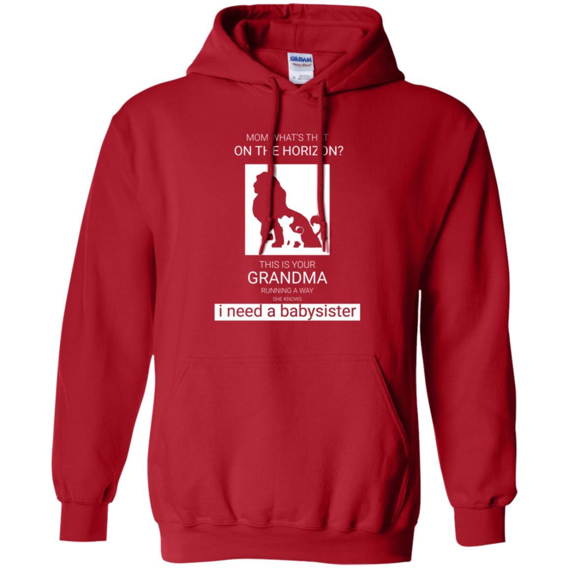 Mommy T-shirt What_s Is That On The Horizon This Is Your Grandma Red