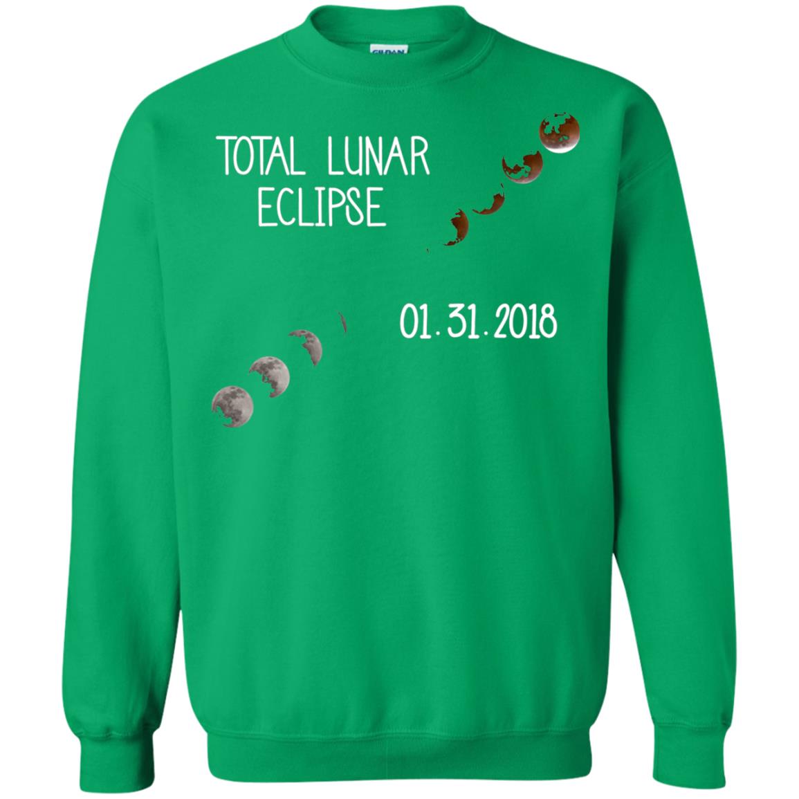 Total Lunar Eclipse 01-31-2018 Celebration Shirt Irish Green