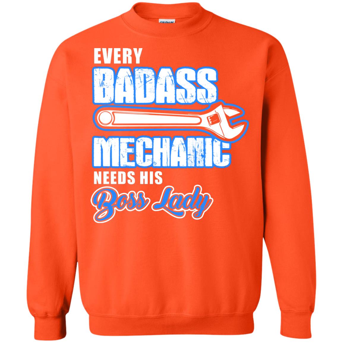 Every Badass Mechanic Needs His Boss Lady Shirt Orange