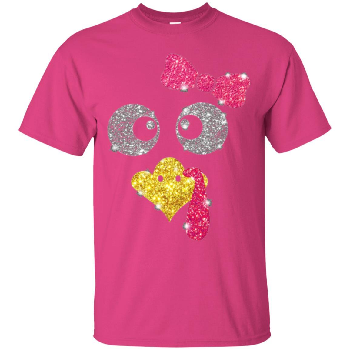 Thanksgiving T-shirt Turkey Face Girl T-shirt Heliconia