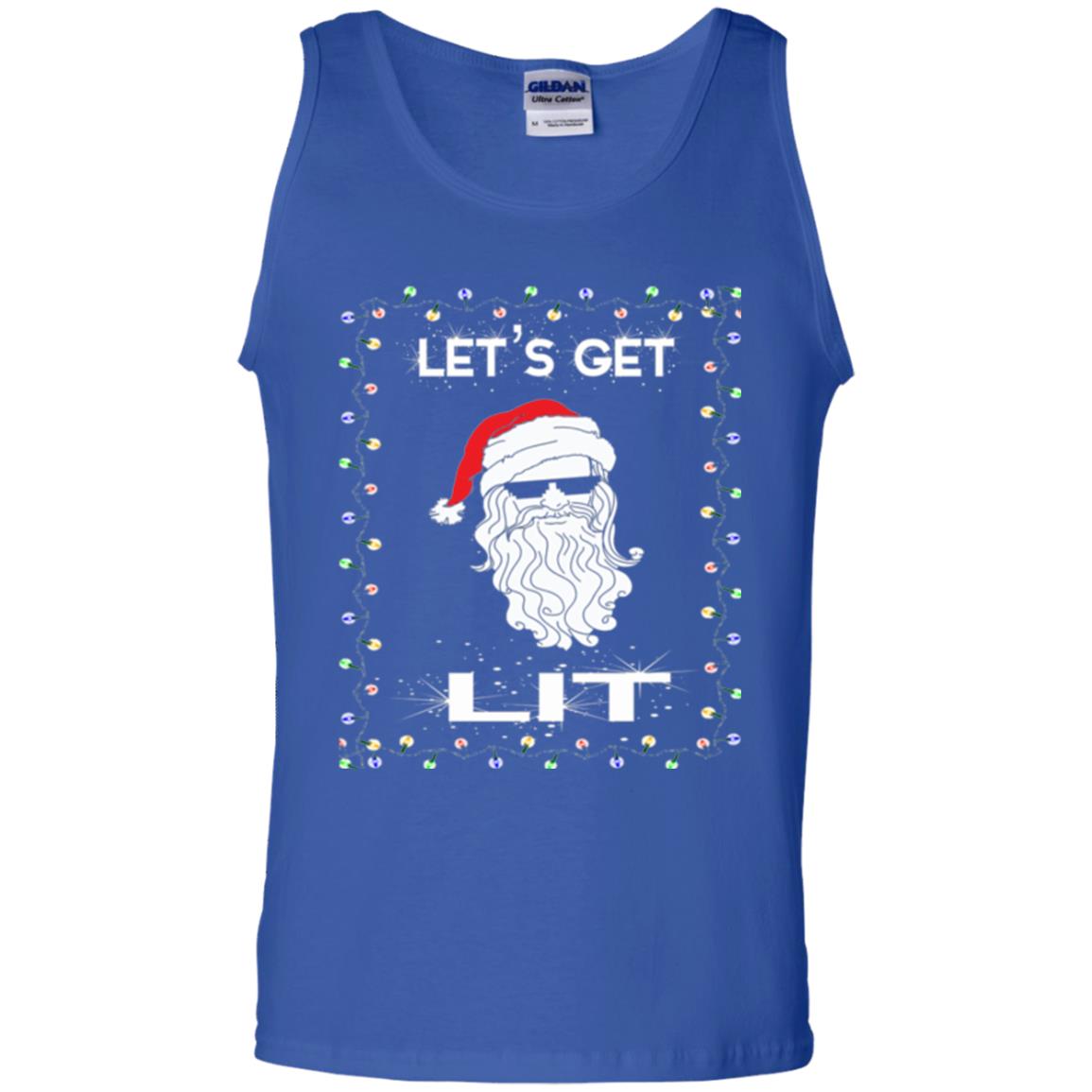 Christmas T-shirt Let_s Get Lit Royal