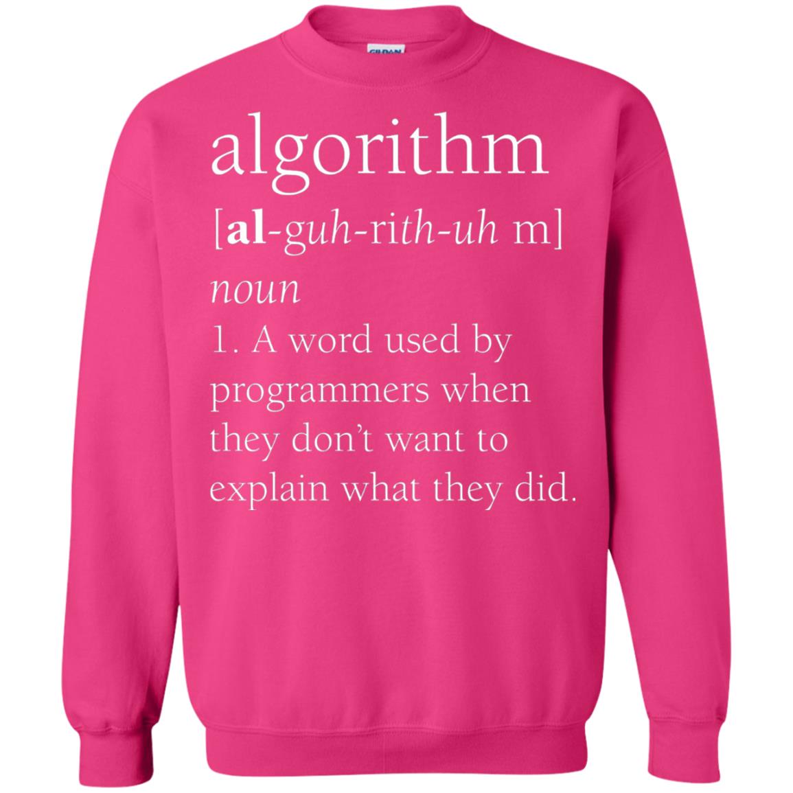 Funny Computer Programmer T-shirt Algorithm Definition Gift Heliconia