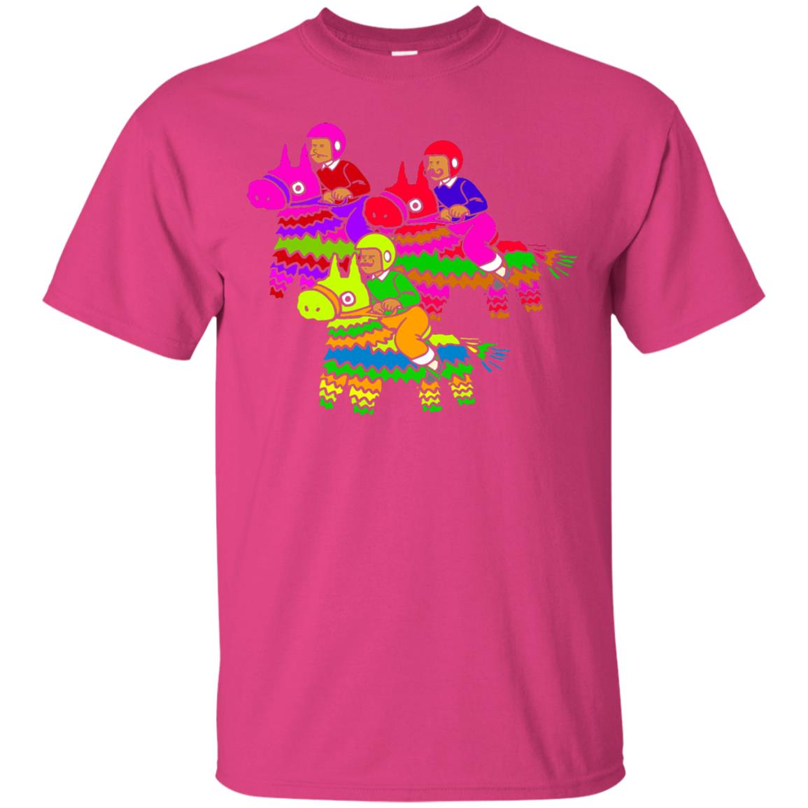 Cinco De Derby Pinata Jockeys Horse Race T-shirt Heliconia