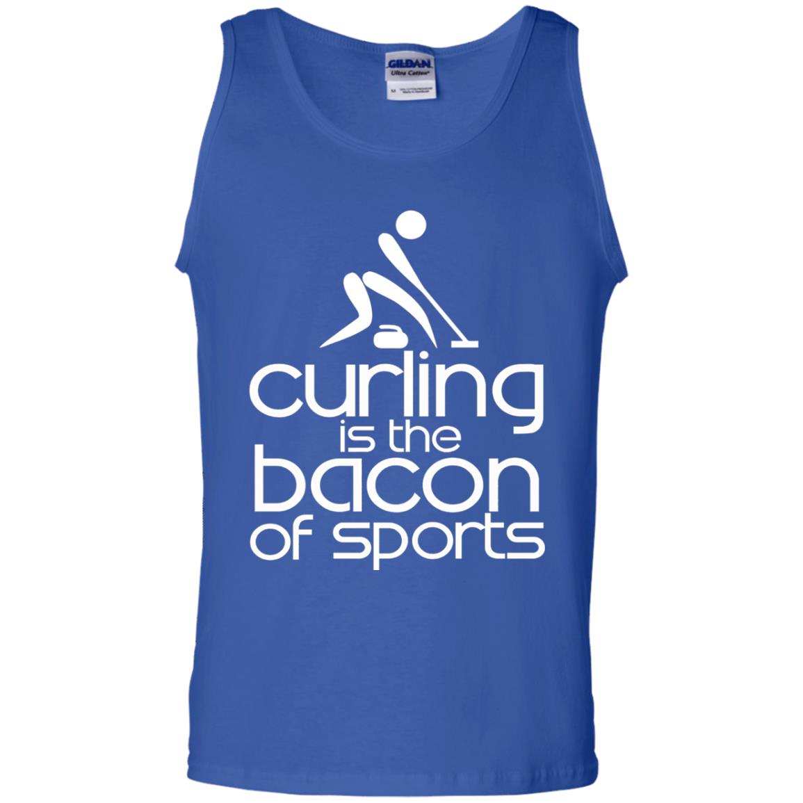 Funny Curling Is The Bacon Of Sports T-shirt Royal