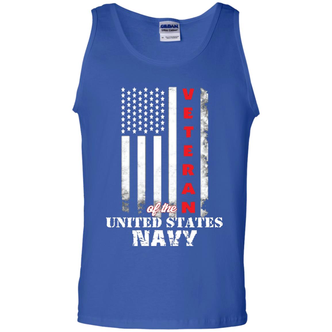 Armed Forces Us Navy Vintage Veteran T-shirt Royal
