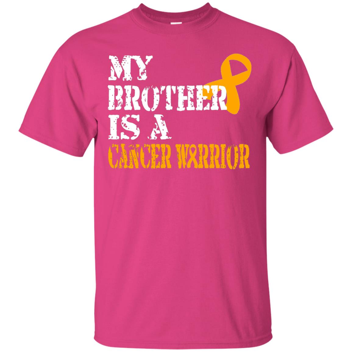 My Brother Is A Cancer Warrior Kidney Cancer Survivor Shirt Heliconia