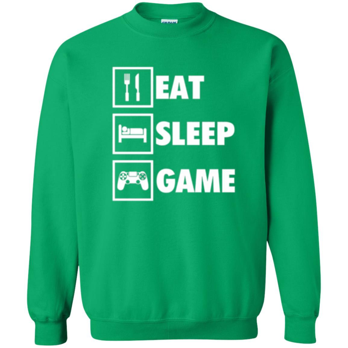 Gamer T-shirt Eat Sleep Game Irish Green