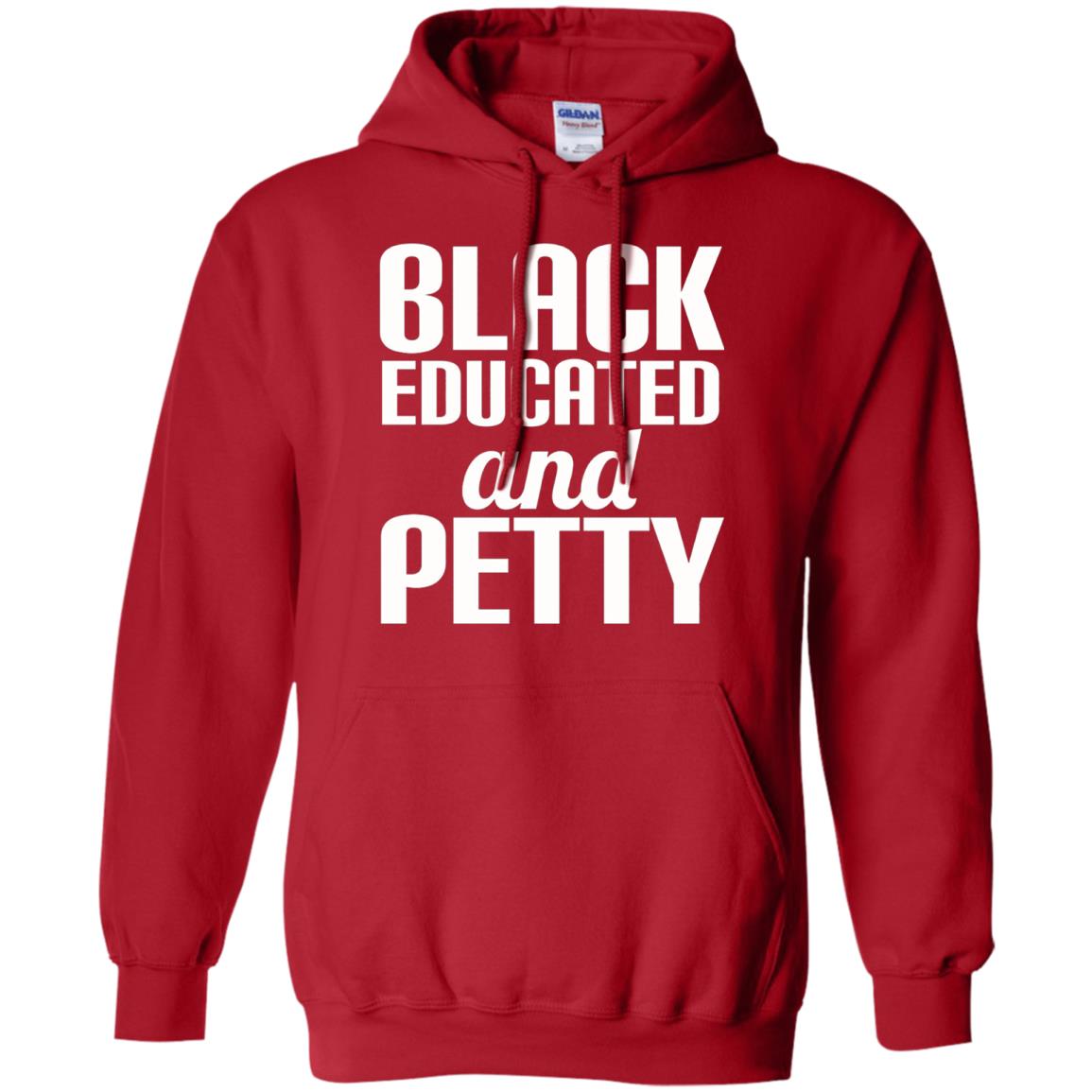 Petty Queen Juneteenth T-shirt Black Educated And Petty Red