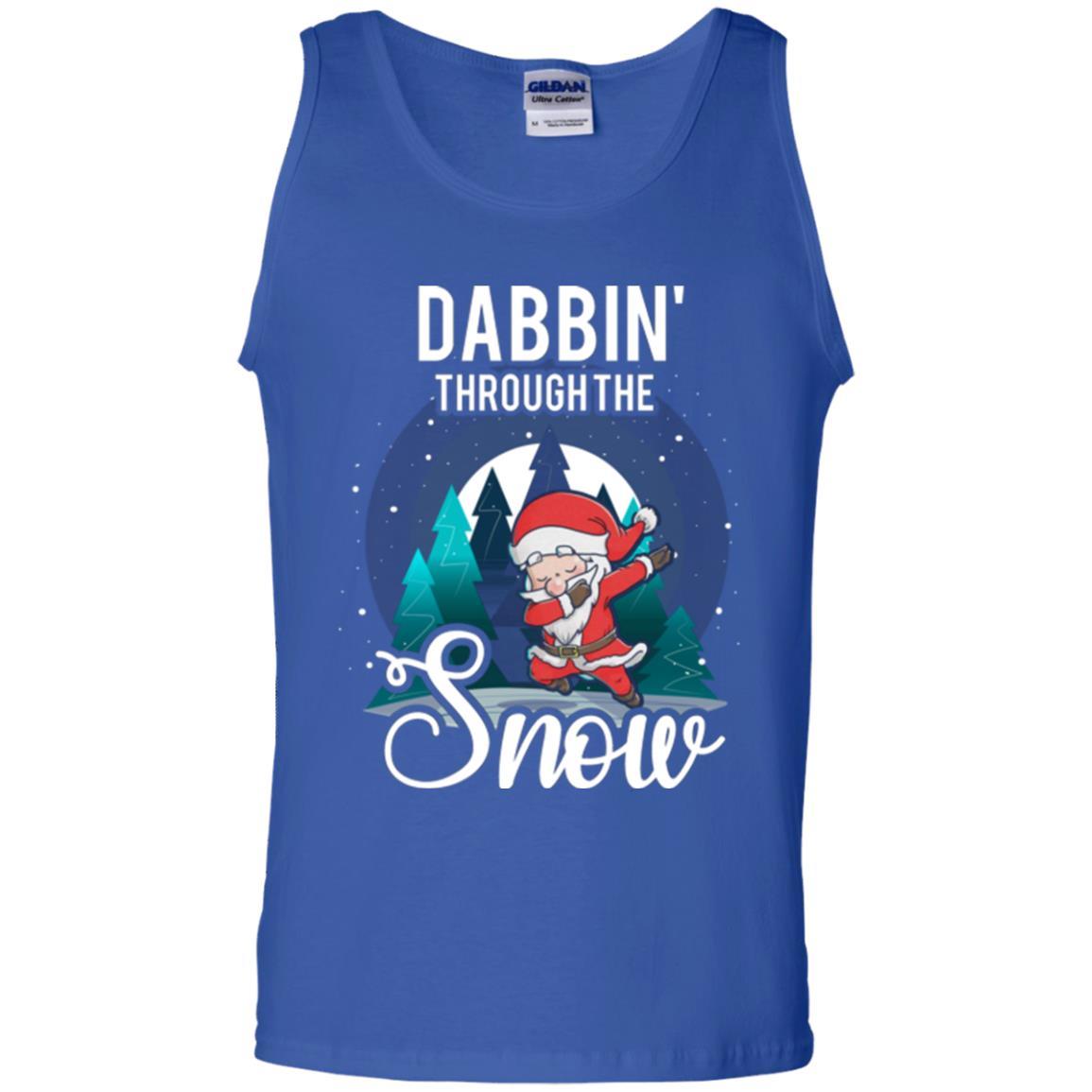 Christmas T-shirt Santa Claus Dabbing Through The Snow Royal