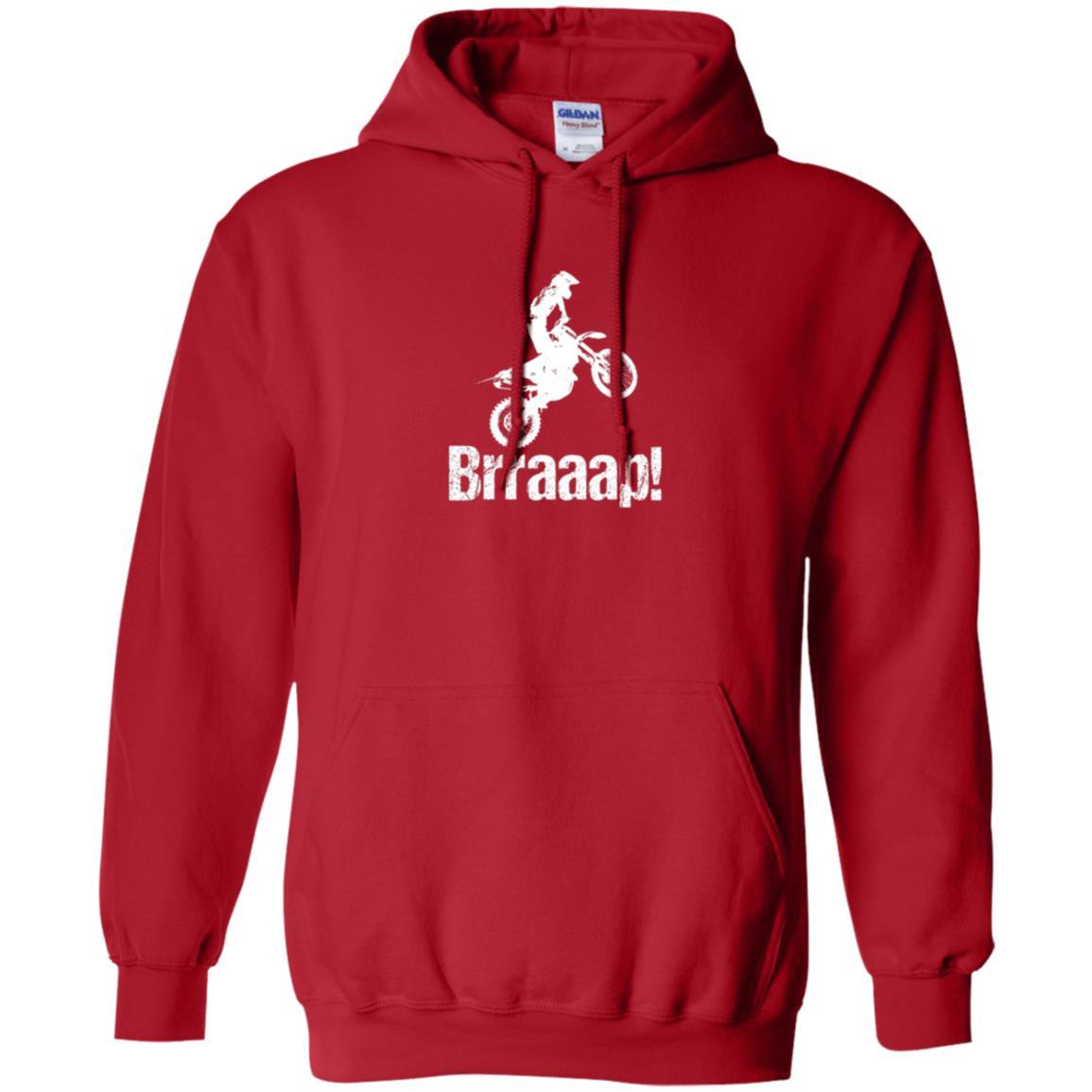 Motocross T-shirt Dirt Bike Rider Brraaap Red