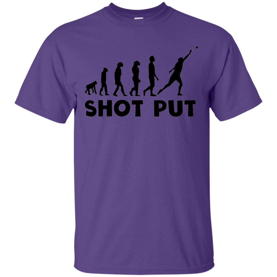 Funny Shot Put Evolution T-shirt Purple