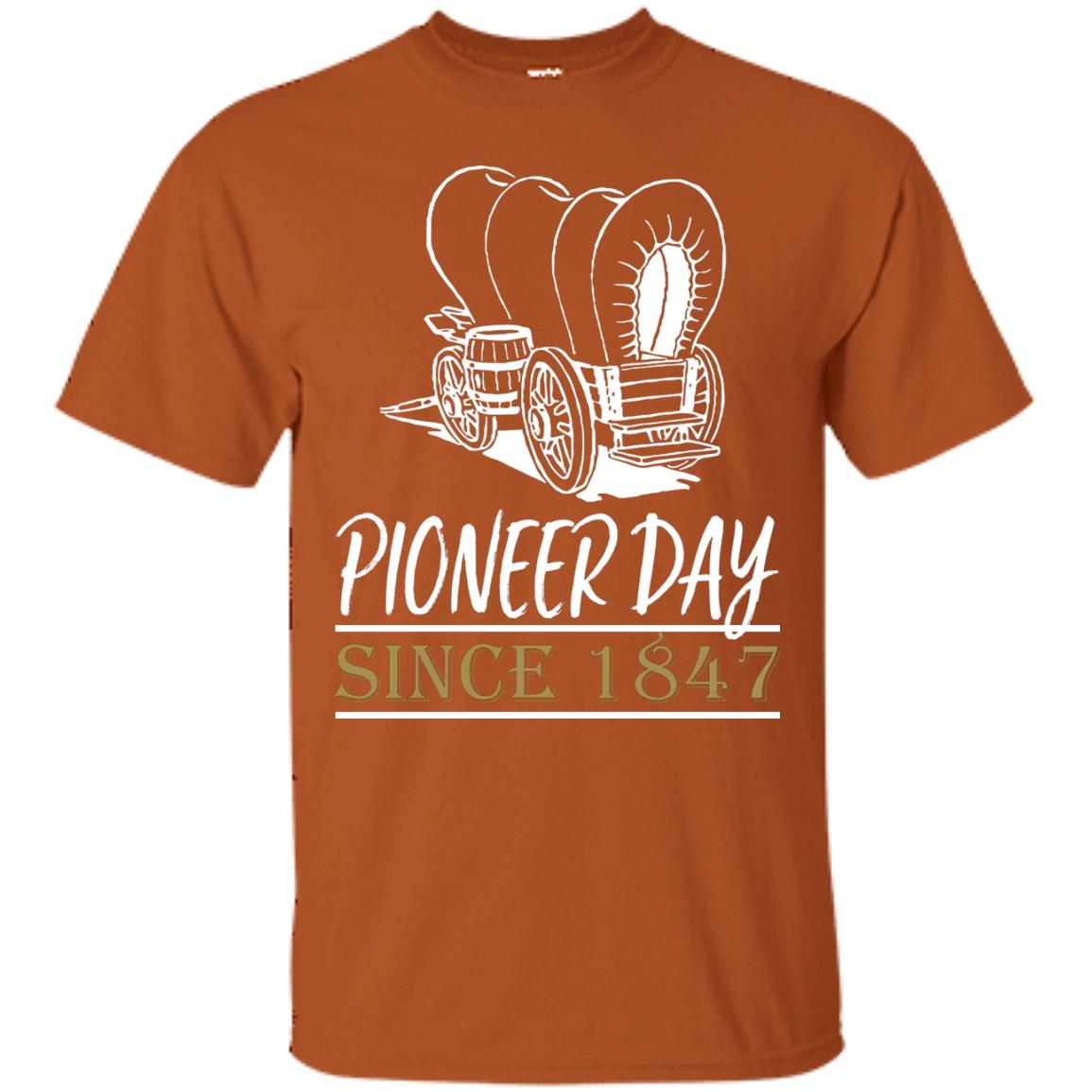 Pioneer Day Since 1847 Shirt Texas Orange