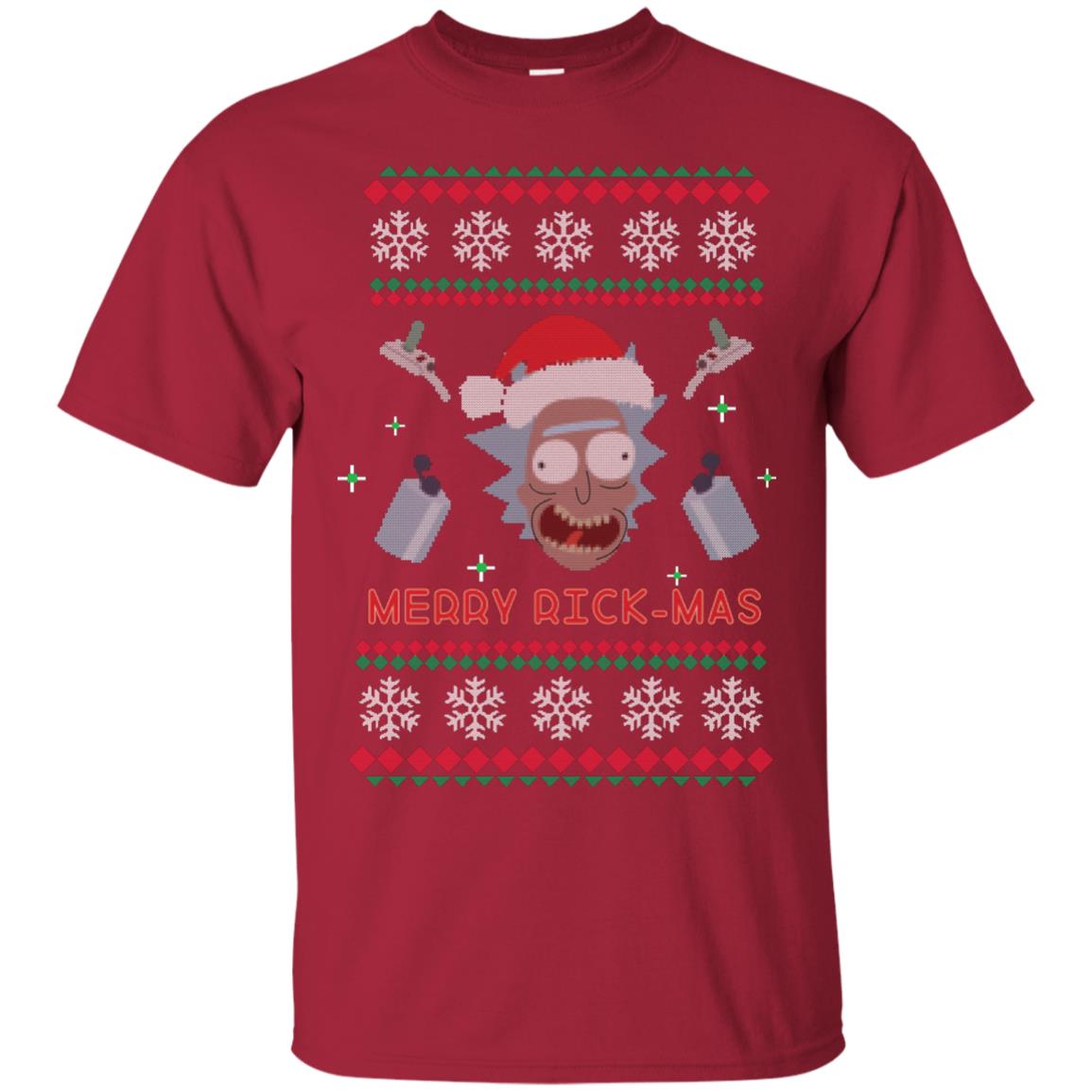 Mery Rick-mas Shirt Cardinal