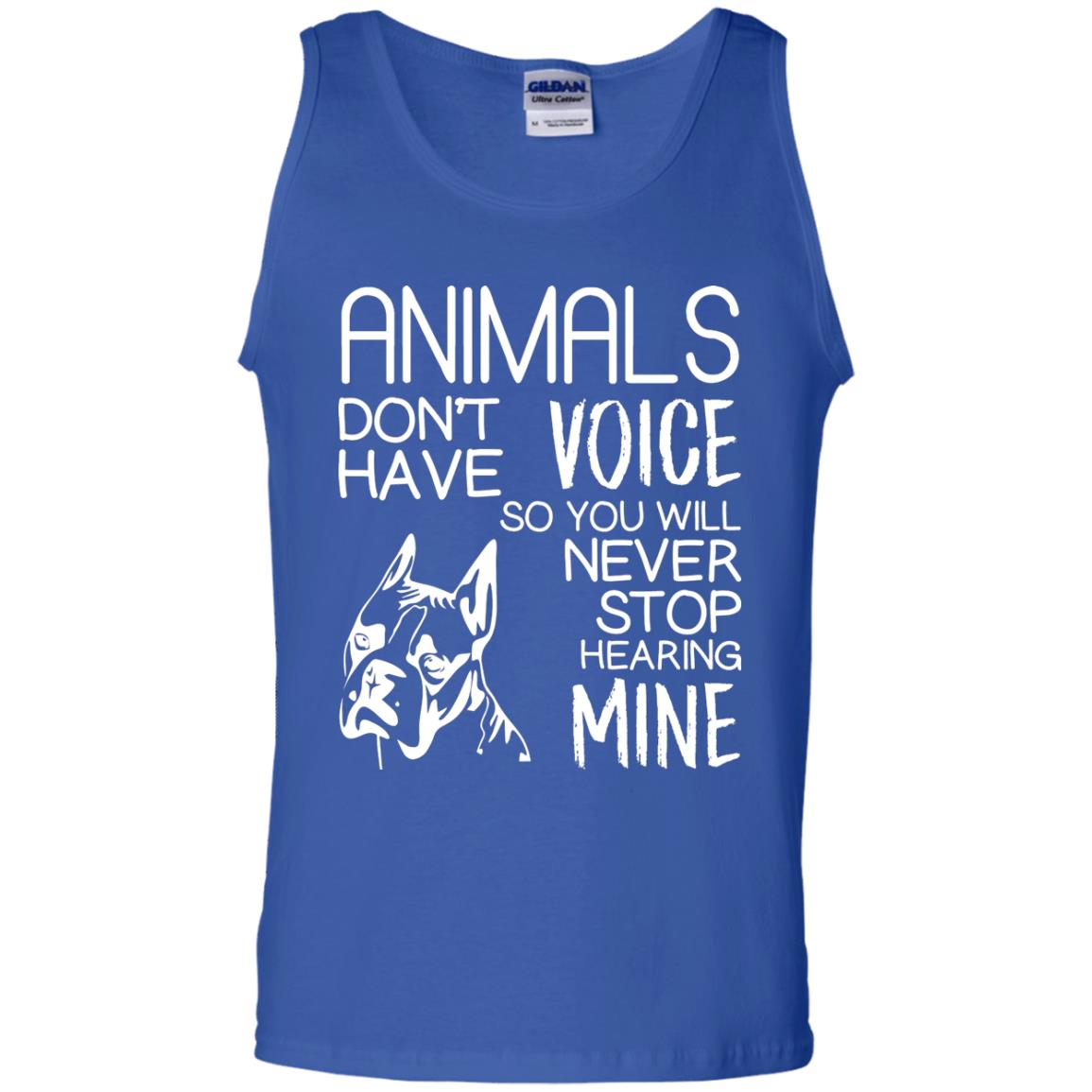 Animals Don't Have A Voice Dog Lover T-shirt Royal