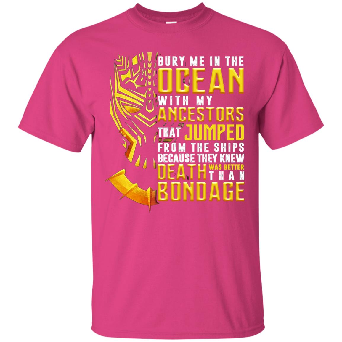 Bury Me In The Ocean With My Ancestors That Jumped Movie Lover T-shirt Heliconia