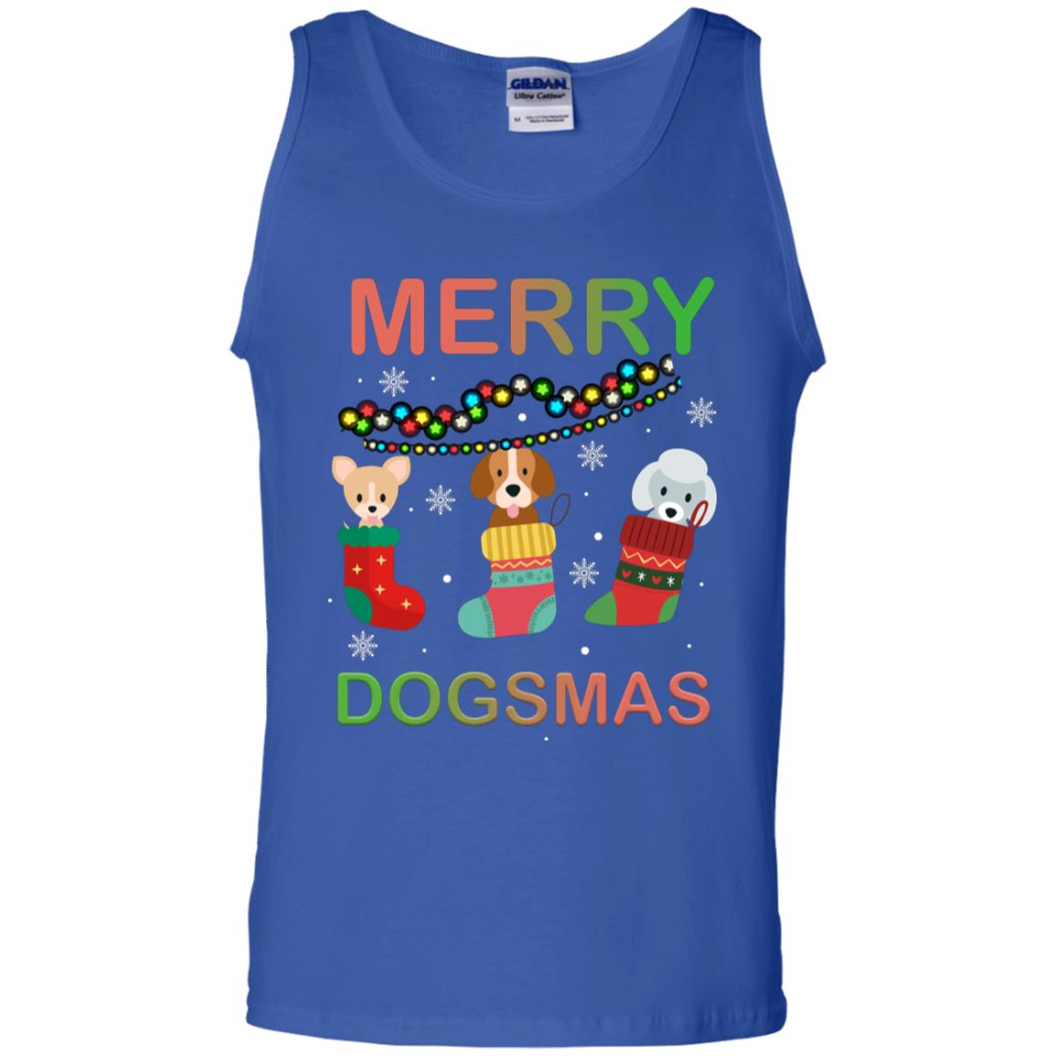 Merry Dogsmas X-mas Gift Shirt For Dogs Lovers Royal