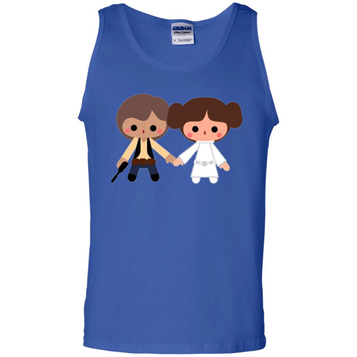 Cartoon T-shirt Han Solo Princess Leia Royal