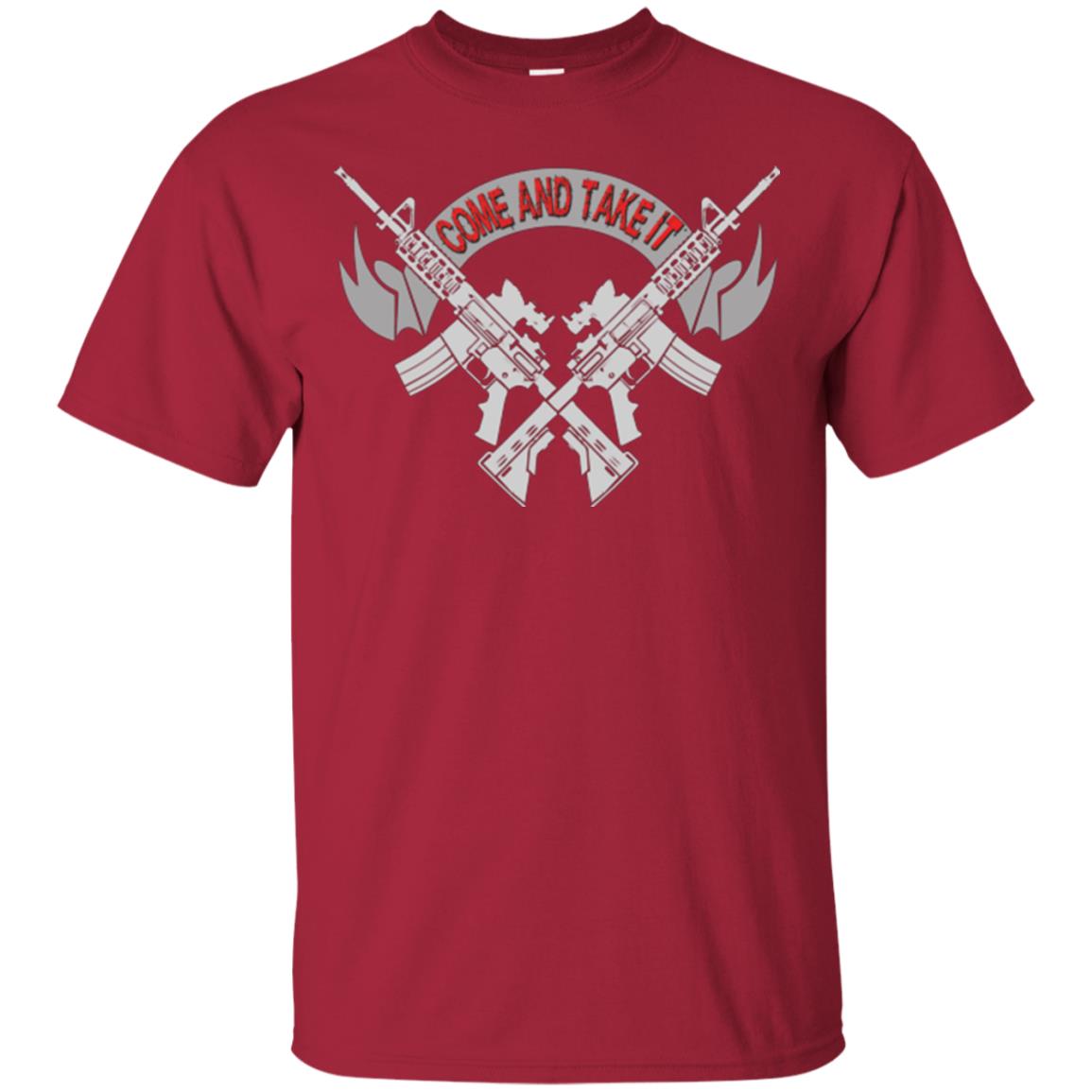 Military T-shirt Come And Take It Cardinal