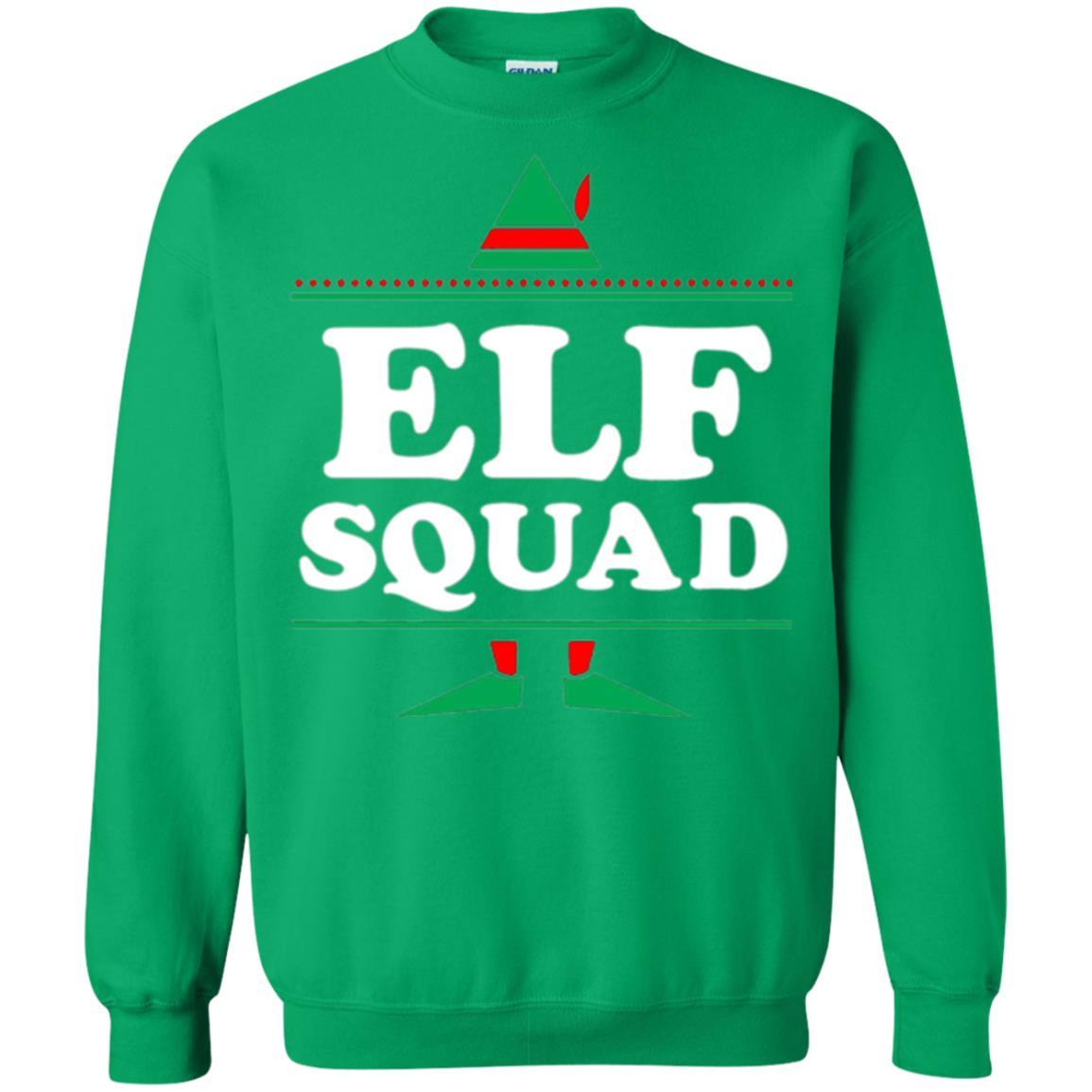 Christmas T-shirt Elf Squad Holiday Family Group Matching Irish Green