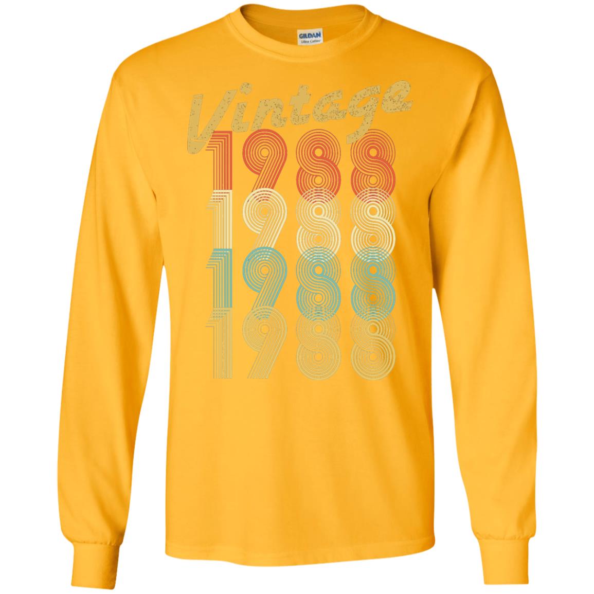 1988 Vintage Funny 30th Birthday Shirt Gold