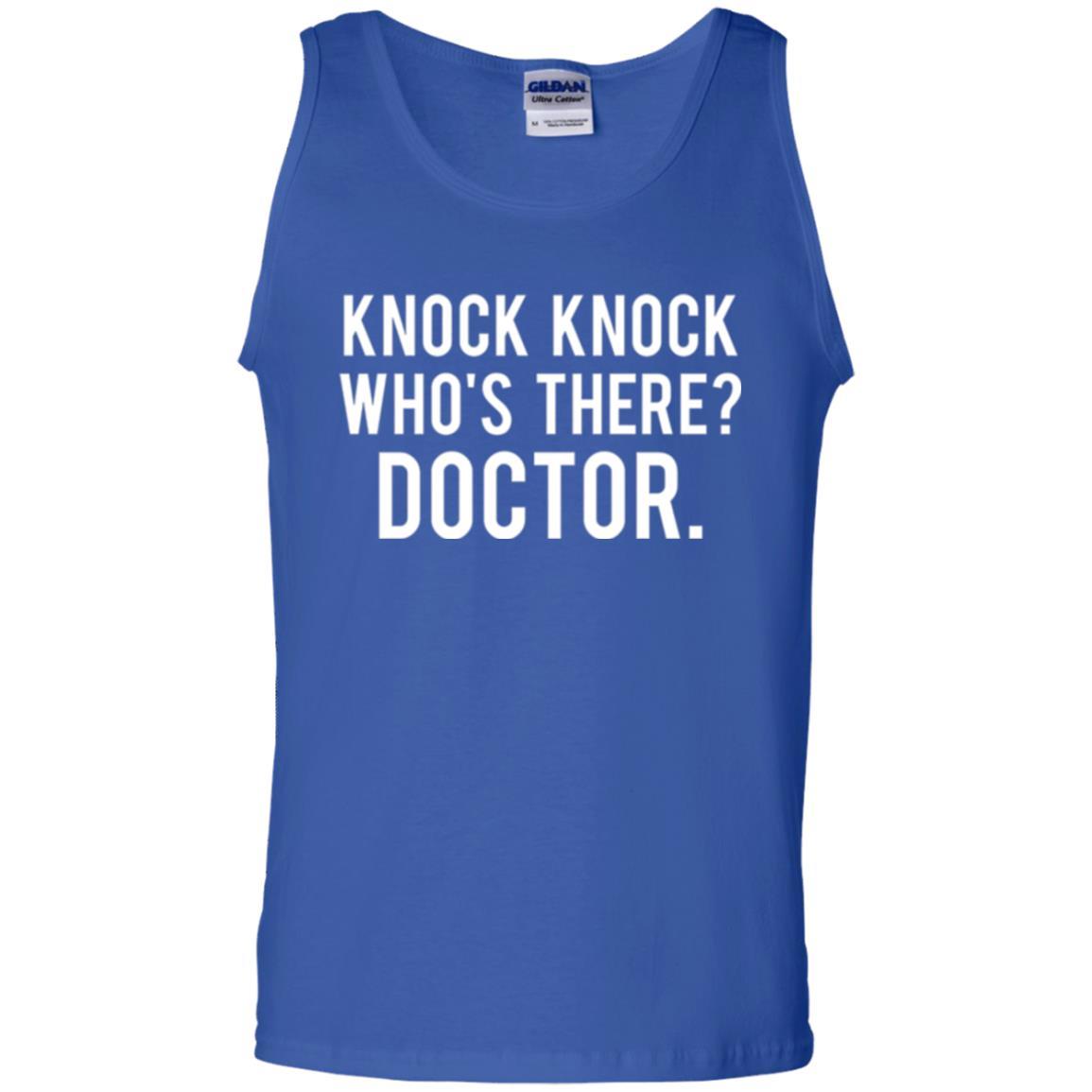 Knock Knock Who's There Doctor T-shirt Royal
