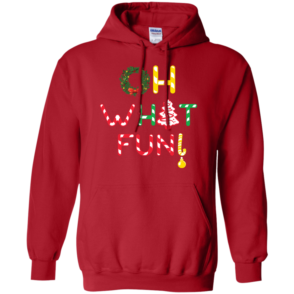 Christmas T-shirt Oh What Fun Red
