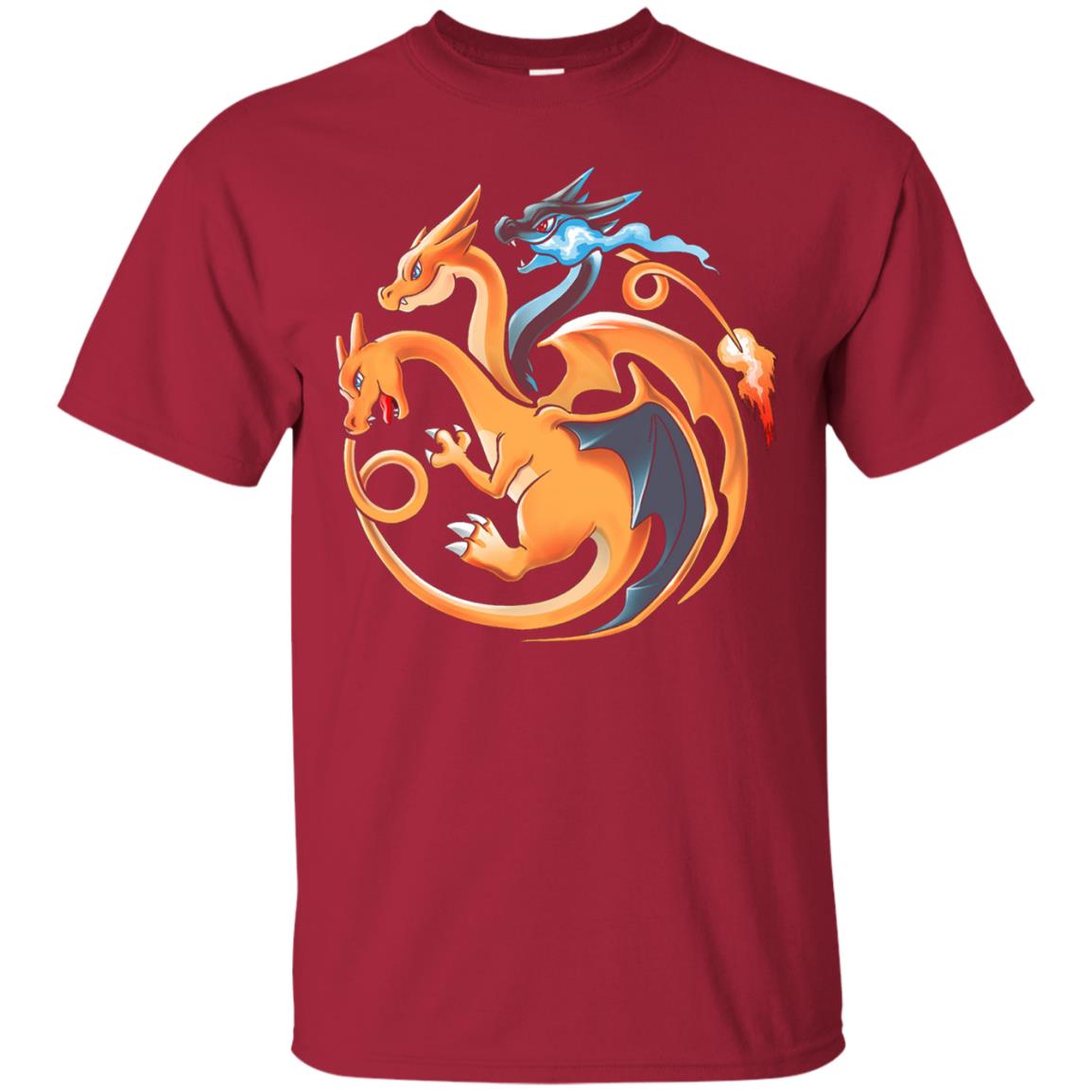 Wistitee Fire Flying And Dragon Shirt Cardinal
