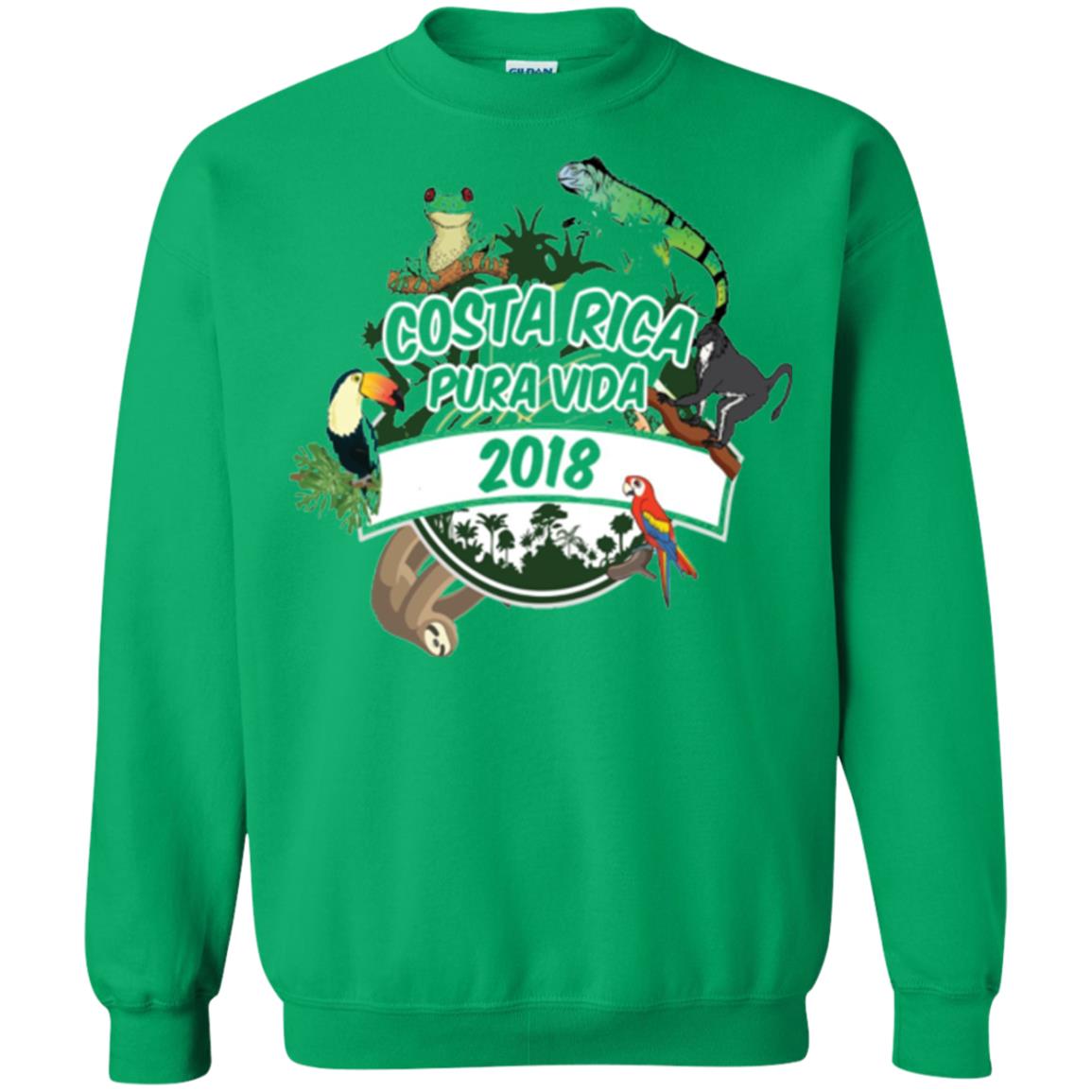 Costa Rica Pura Vida 2018 T-shirt Irish Green