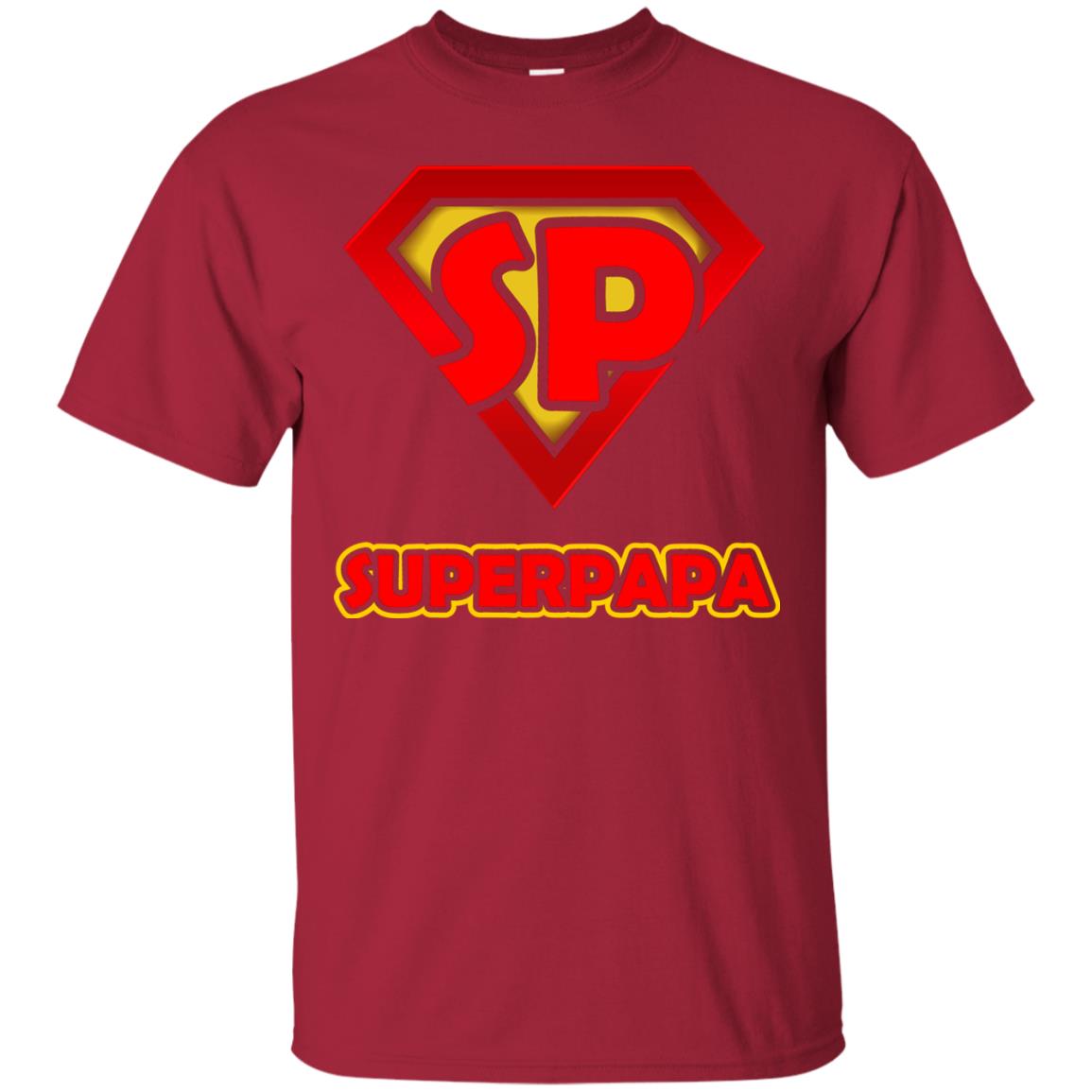 Superpapa Grandfather Grandpapa Shirt Cardinal