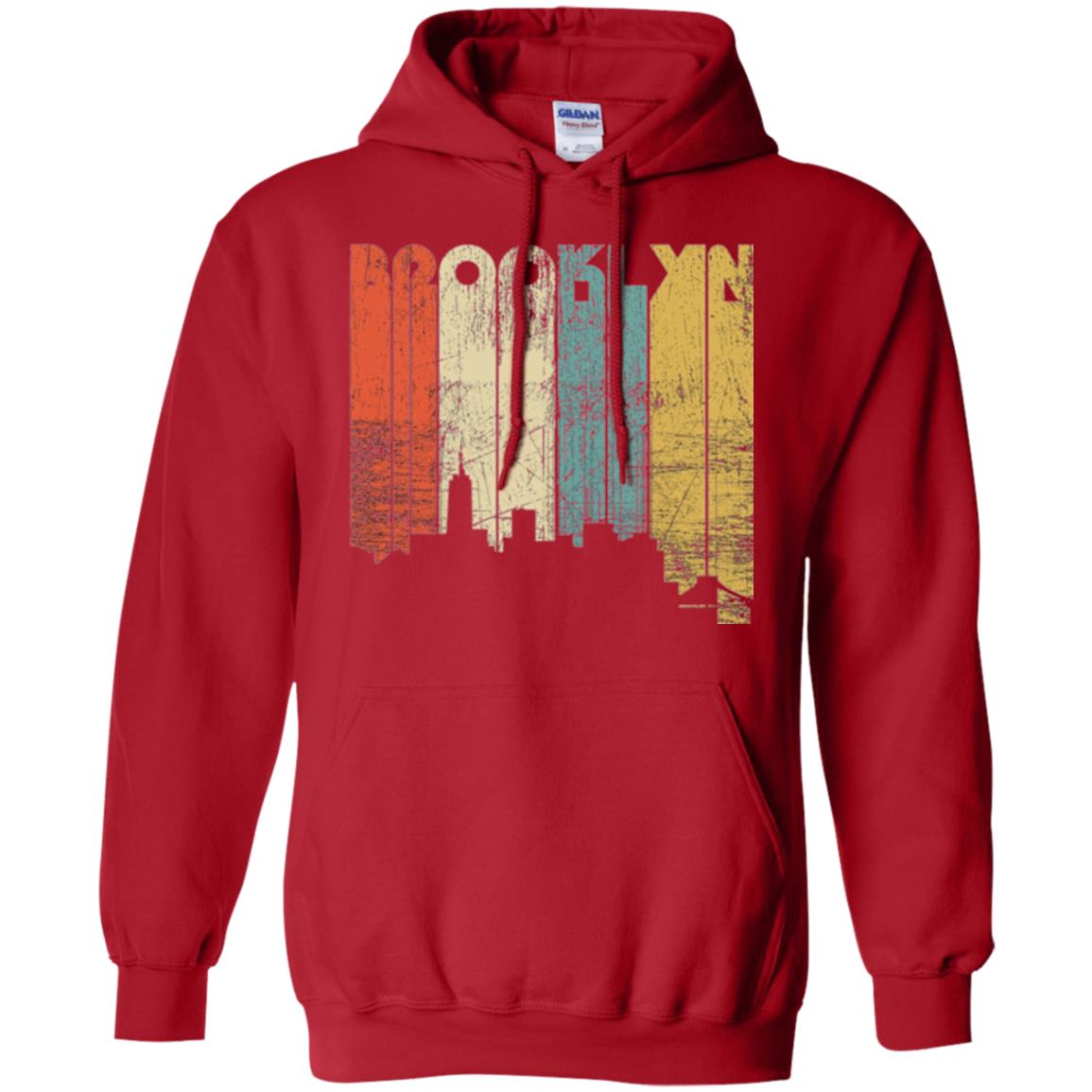Brooklyn City New York State Vintage T-shirt Red