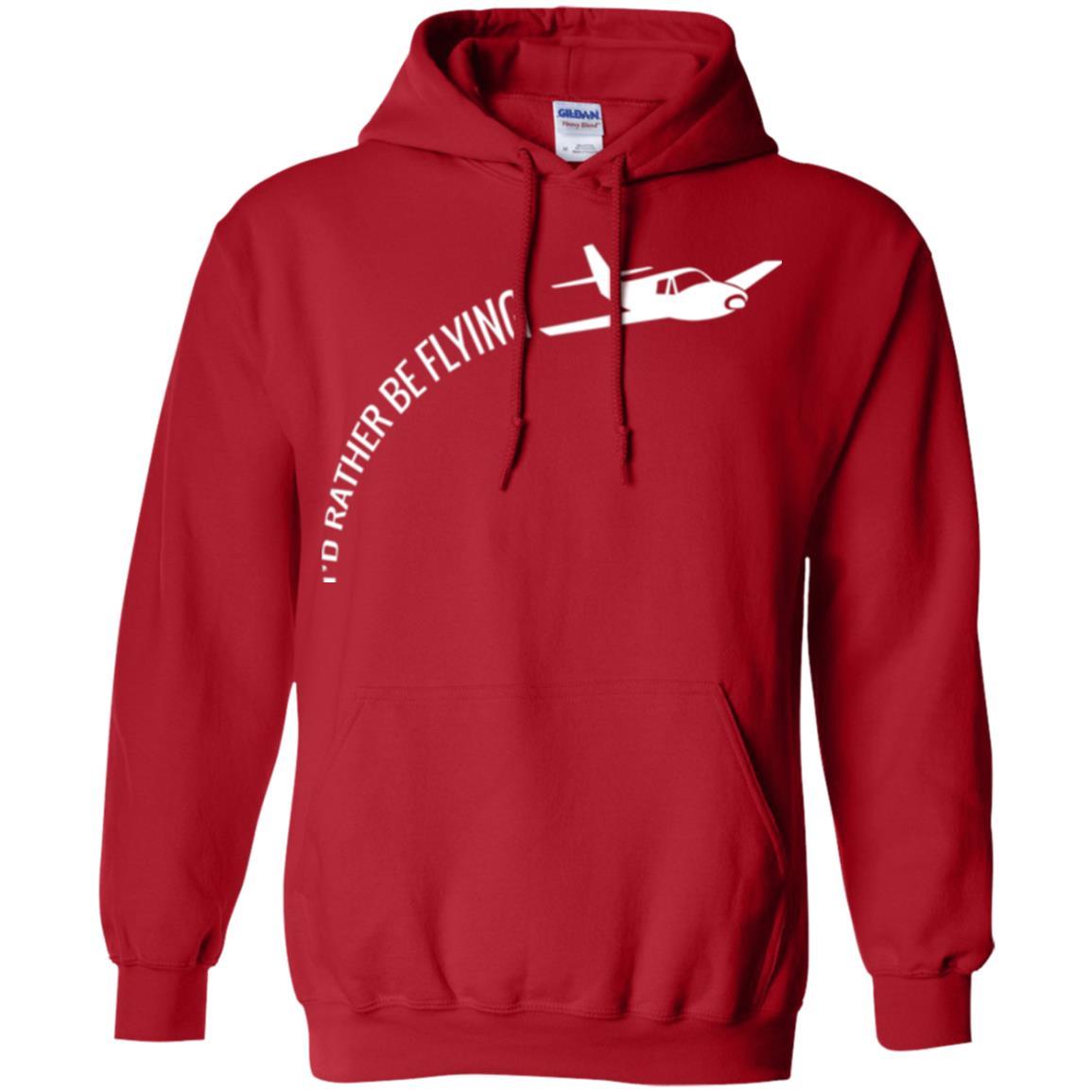 Airplane Pilot T-shirt I'd Rather Be Flying Red