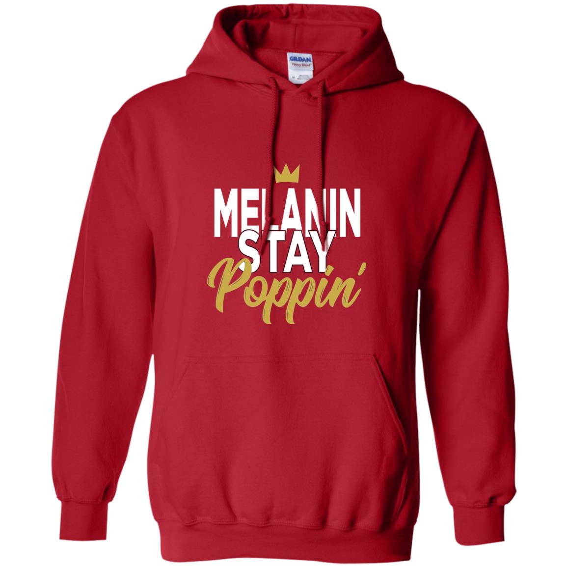 Melanin Stay Poppin Melanin Rich Drippin Melanin T-shirt Red
