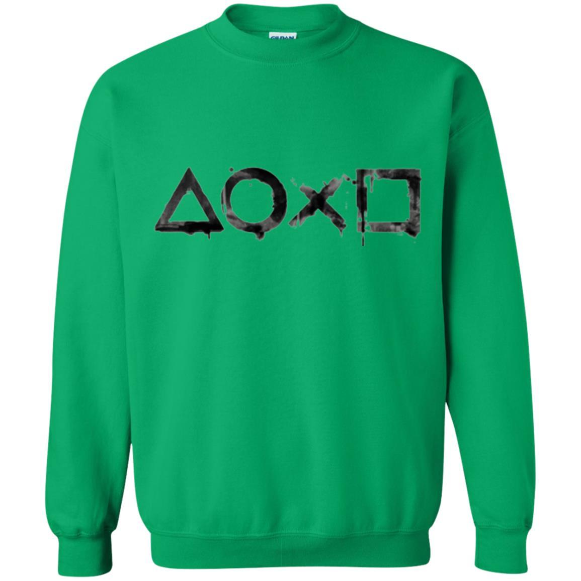 Gamer T-shirt Playstation Ink Wash 2 Irish Green