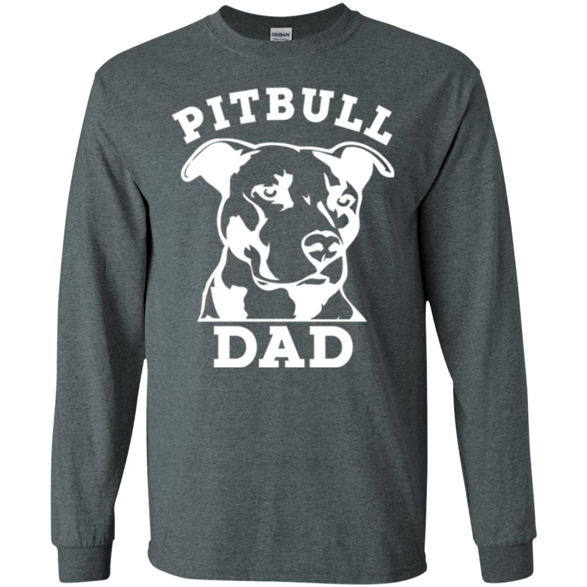 Pit Bull Dad T-shirt Pitbull Lovers Dark Heather