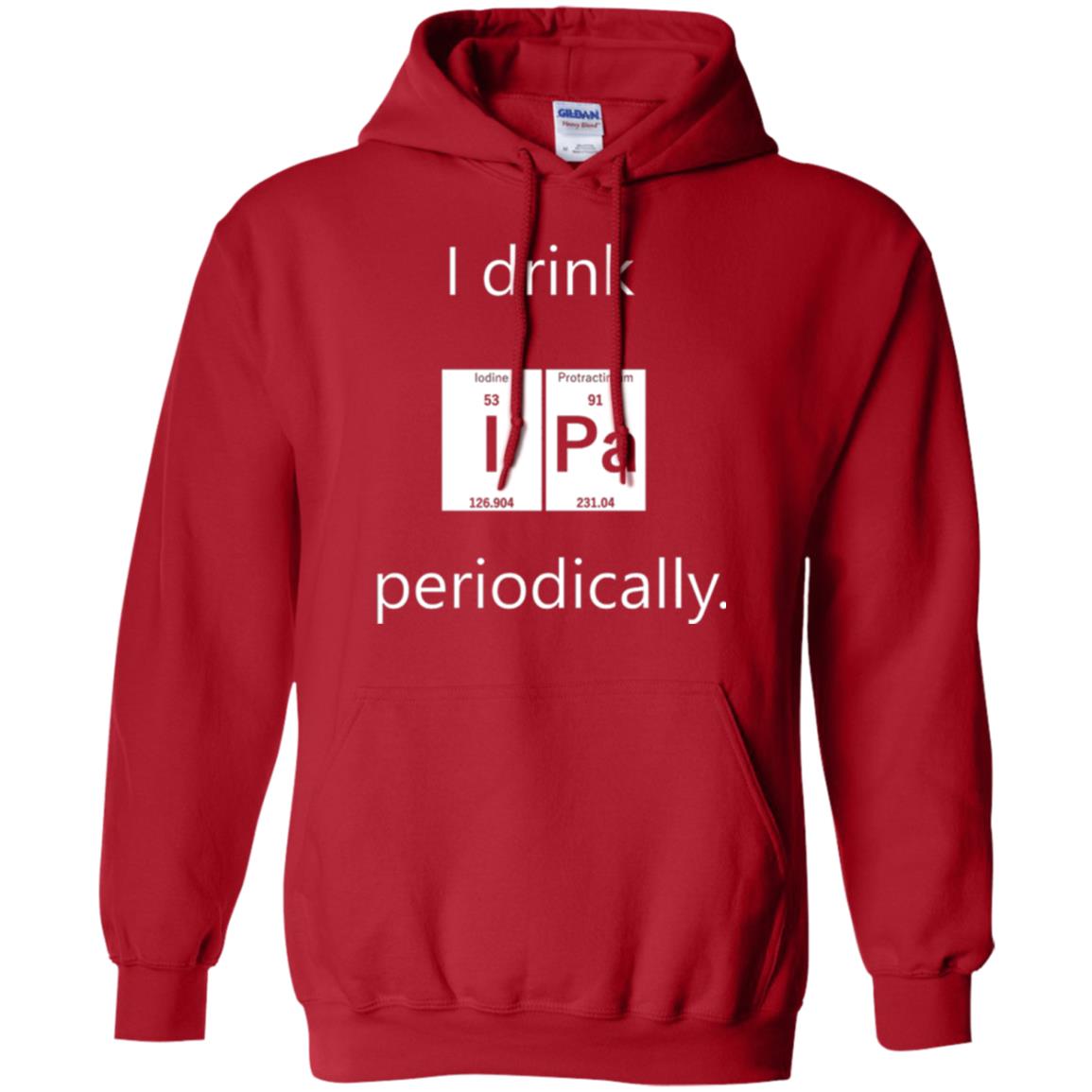 Chemistry T-shirt Drink Ipa Periodically Red