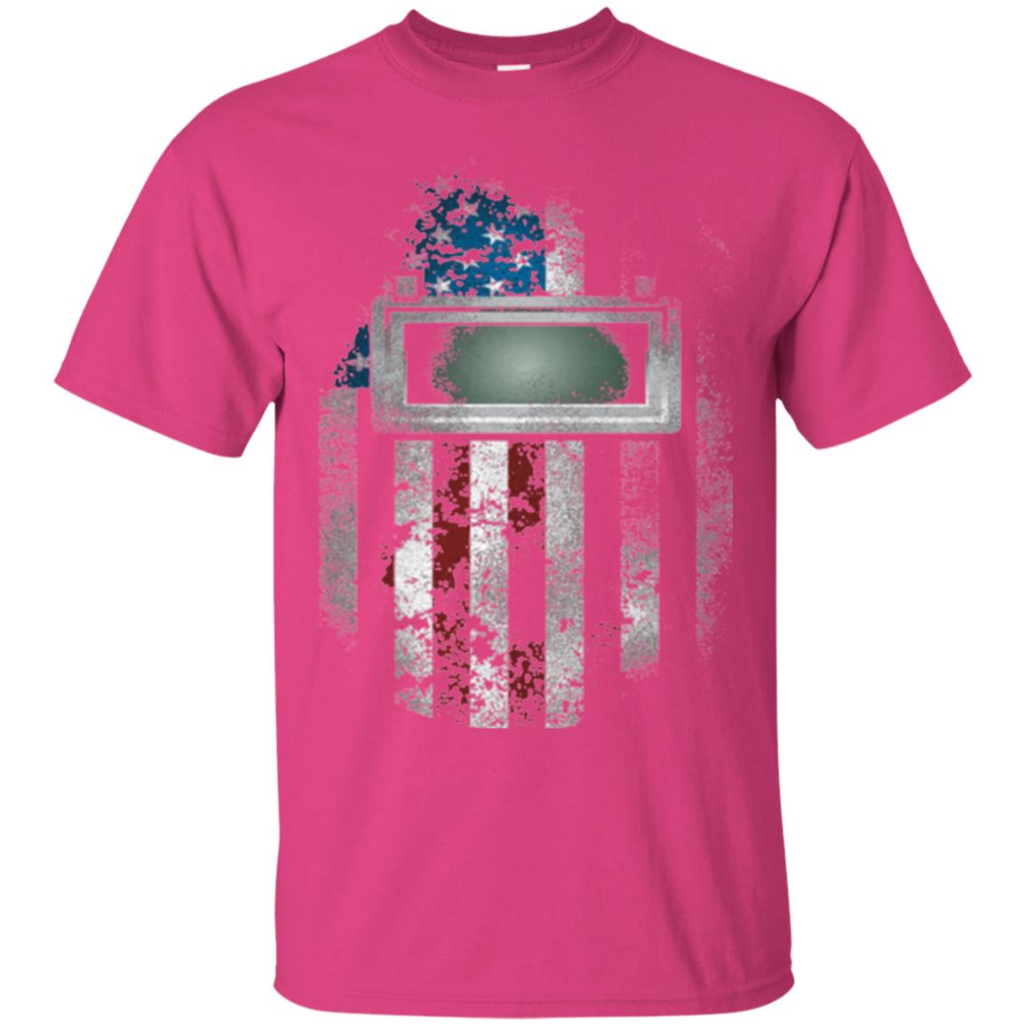 Welder Gift Shirt American Welding Hood Gift T-shirt Heliconia