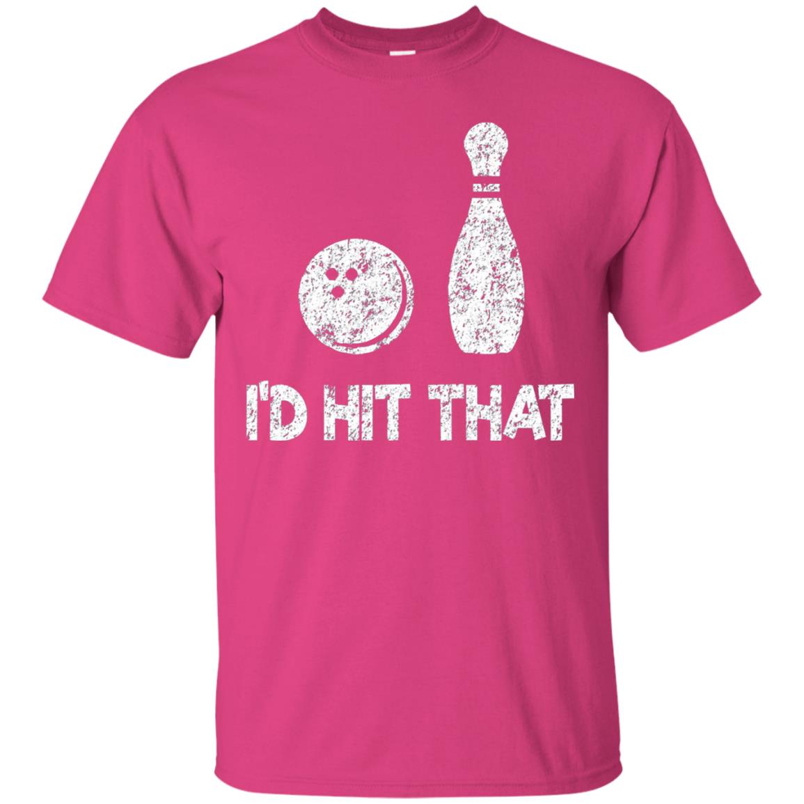 Funny Bowling Lover T-shirt T-shirt I_d Hit That Heliconia
