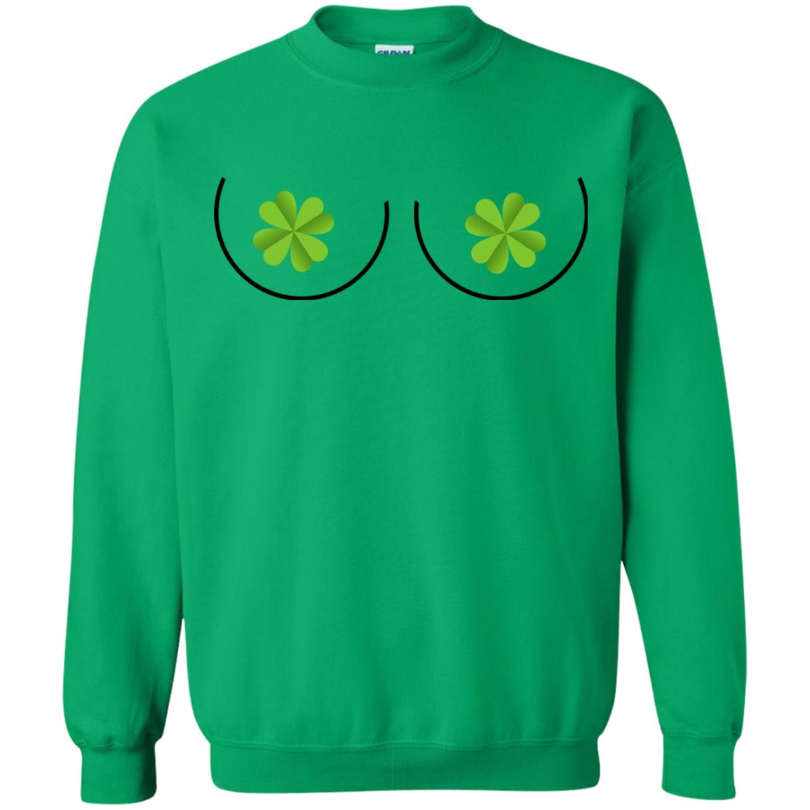 Shamrocks Breast Saint Patrick_s Day T-shirt Irish Green