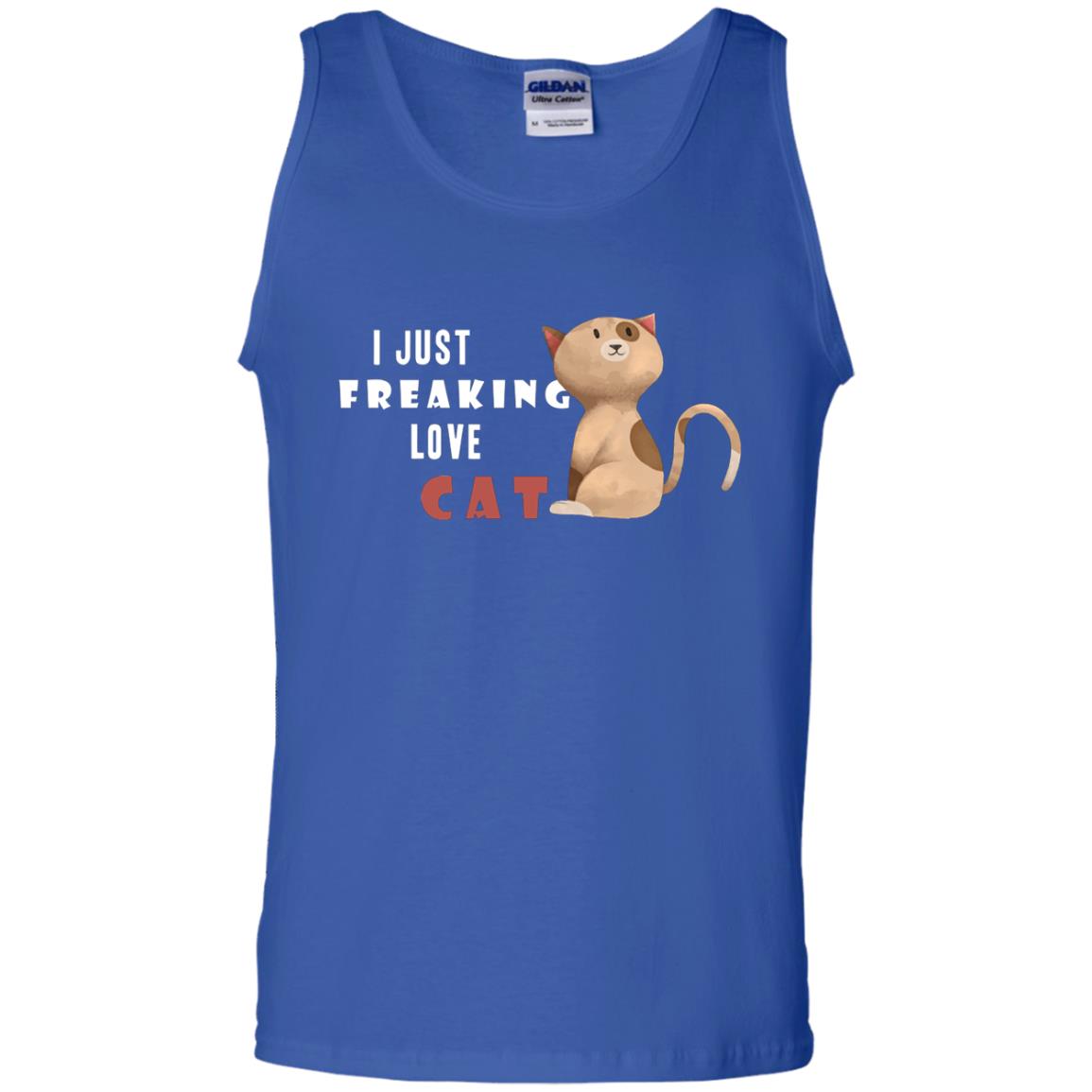 I Just Freaking Love Cat Shirt Royal