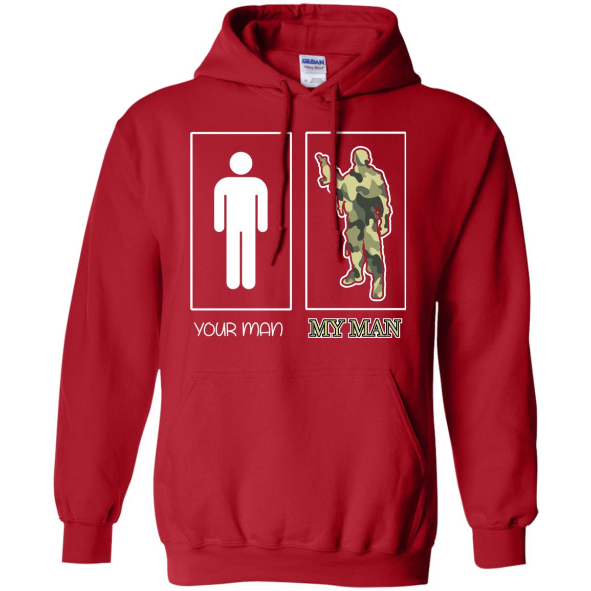 Your Man My Man Military Shirt Red
