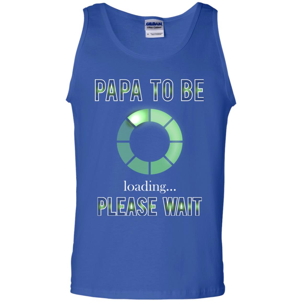 Papa To Be Loading Please Wait T-shirt Royal