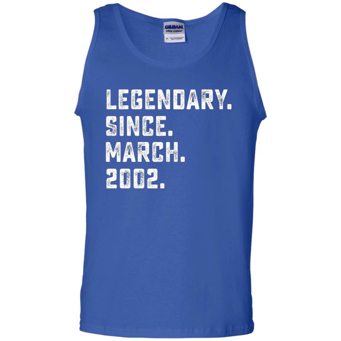 Legendary Since March 2002 16th Years Old Birthday T-shirt Royal