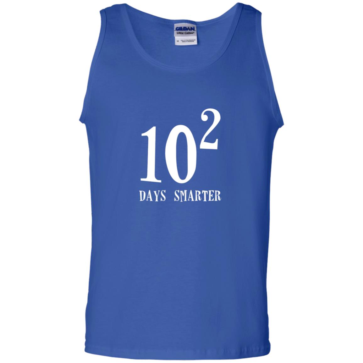 Funny Math 100th Day T-shirt 10 Squared Is 100 Days Smarter Royal