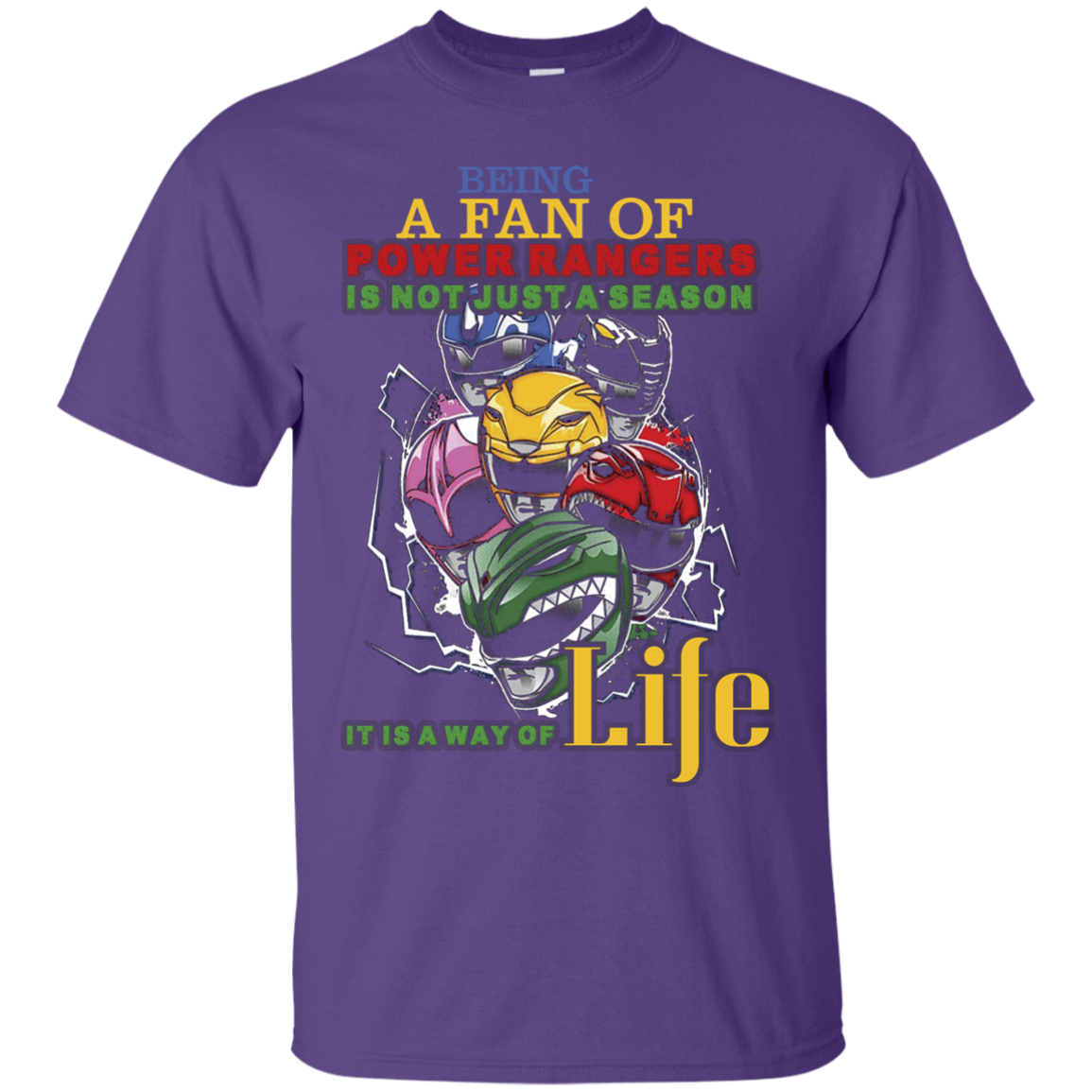 Gaoranger T-shirt Being A Fan Of Power Rangers Is Not Just A Season Purple