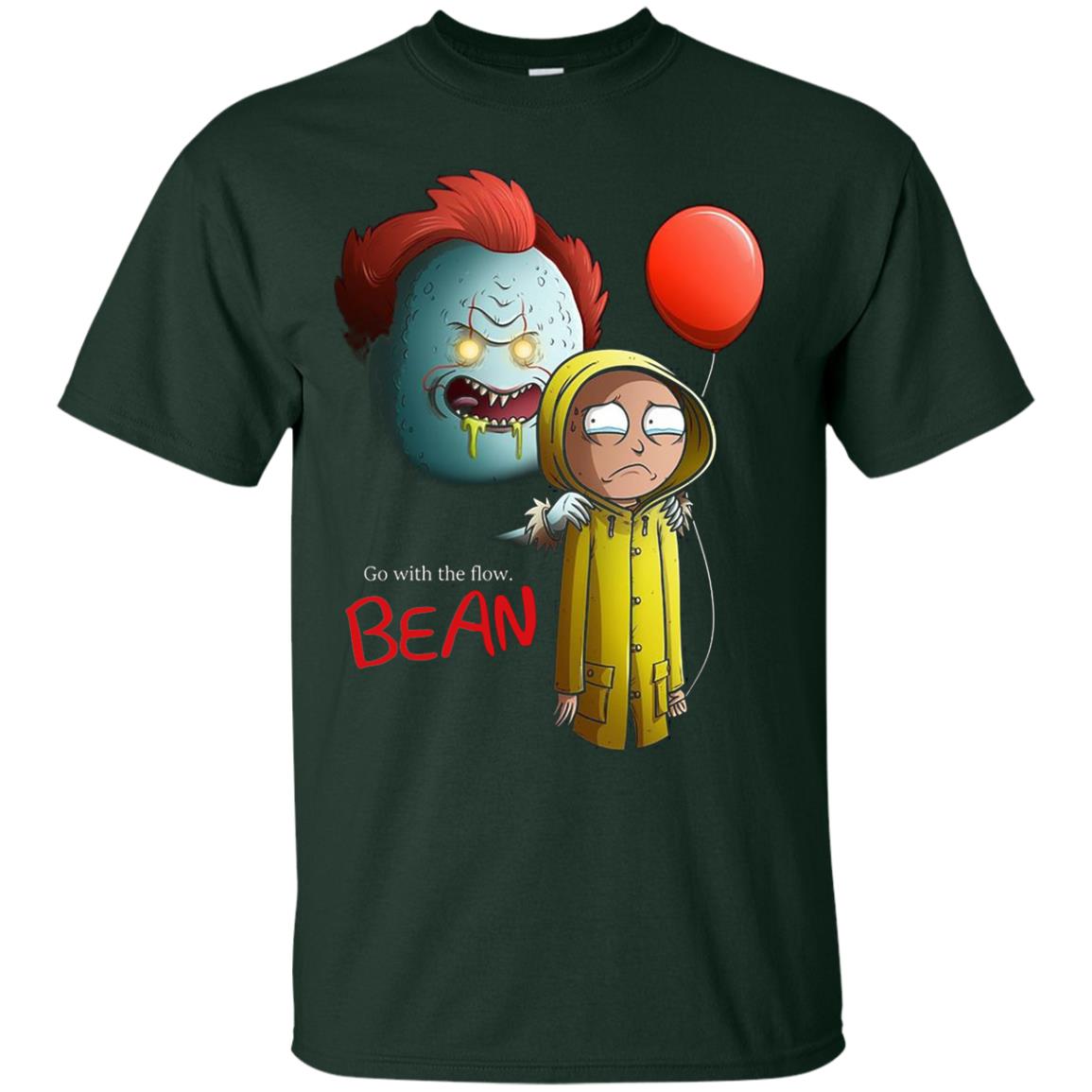 Go With The Flow It And Bean Horror Movie Shirt Forest