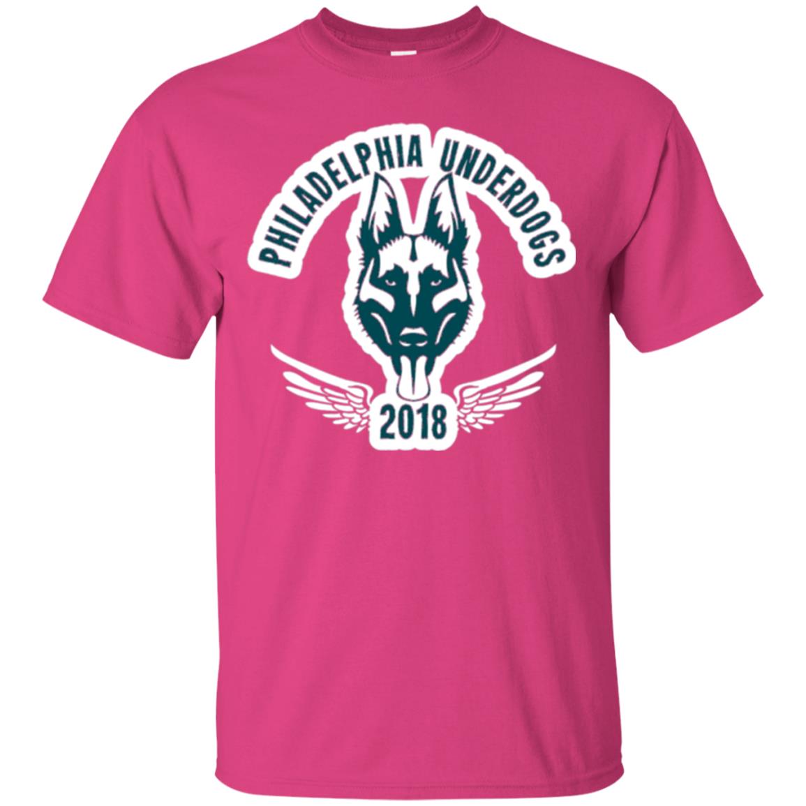 Dog Lover T-shirt Philadelphia Underdogs Heliconia